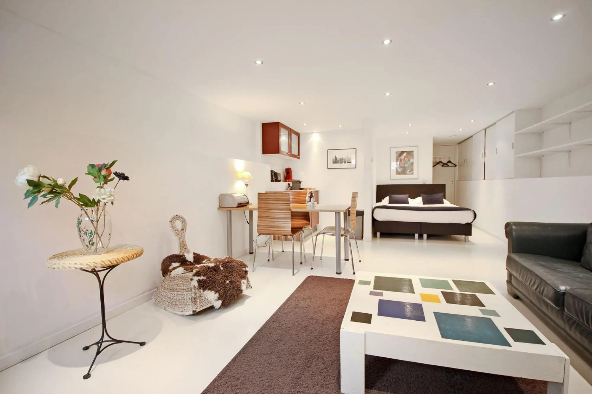 Living room in Romantic Jordaan Canalsuite near Anne Frank House