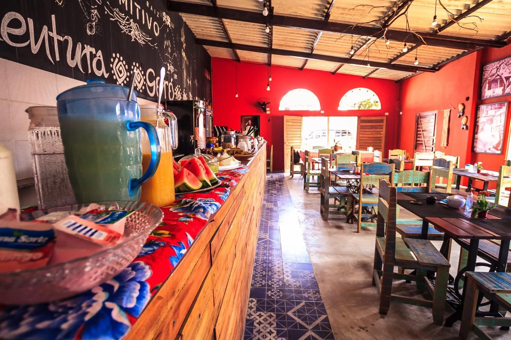 Buffet breakfast in Pousada Vila Nalu