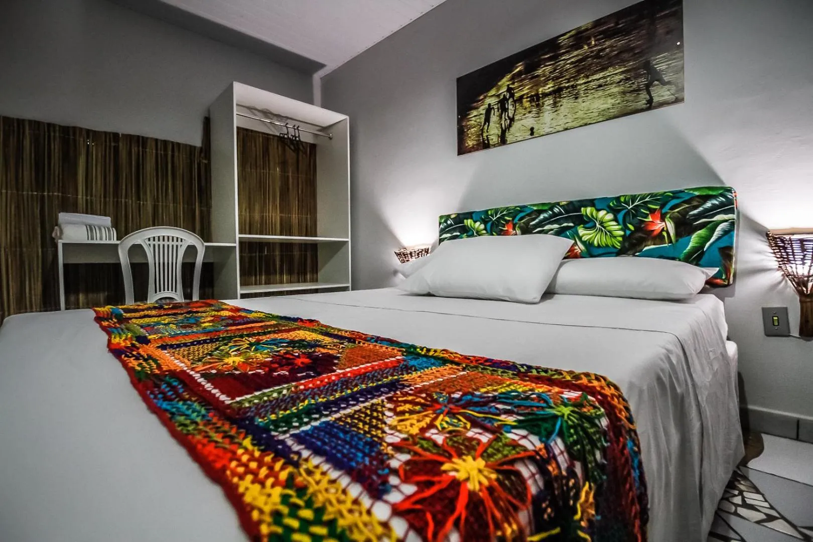 Bed in Pousada Vila Nalu