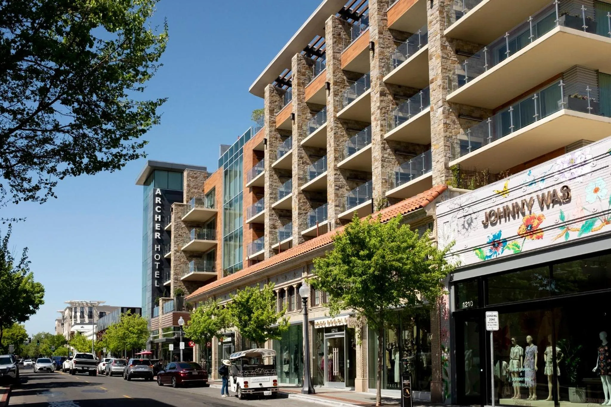 Property building in Archer Hotel Napa
