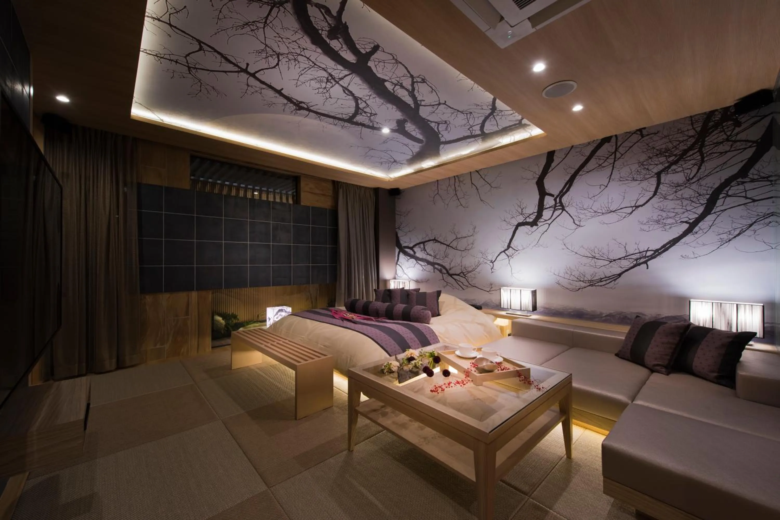 Living room in Hotel Zen Rikyu Yokohama Hazawa