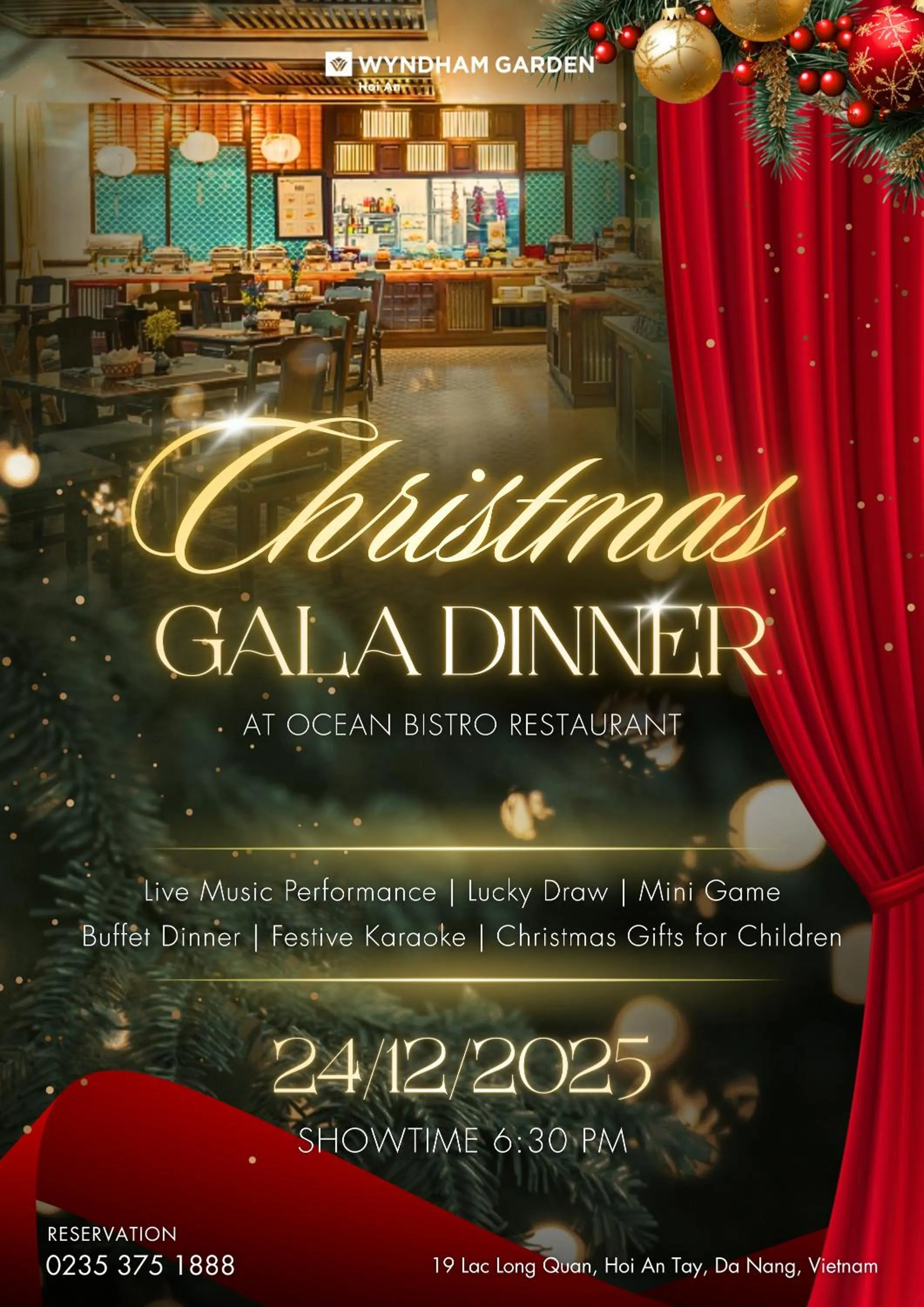 Restaurant/places to eat in Wyndham Garden Hoi An Cua Dai Beach