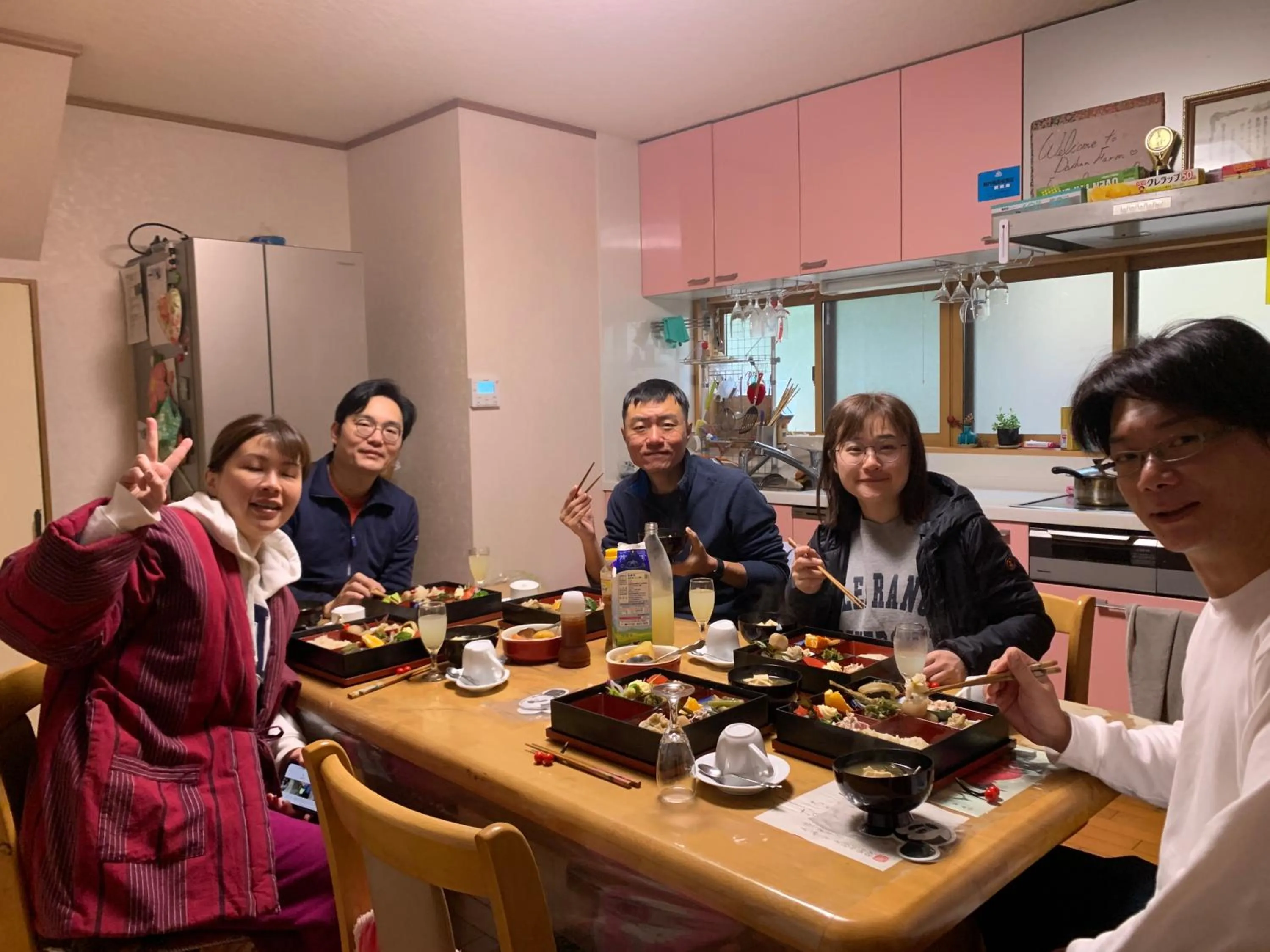 Breakfast in Daichan Farm Guest House