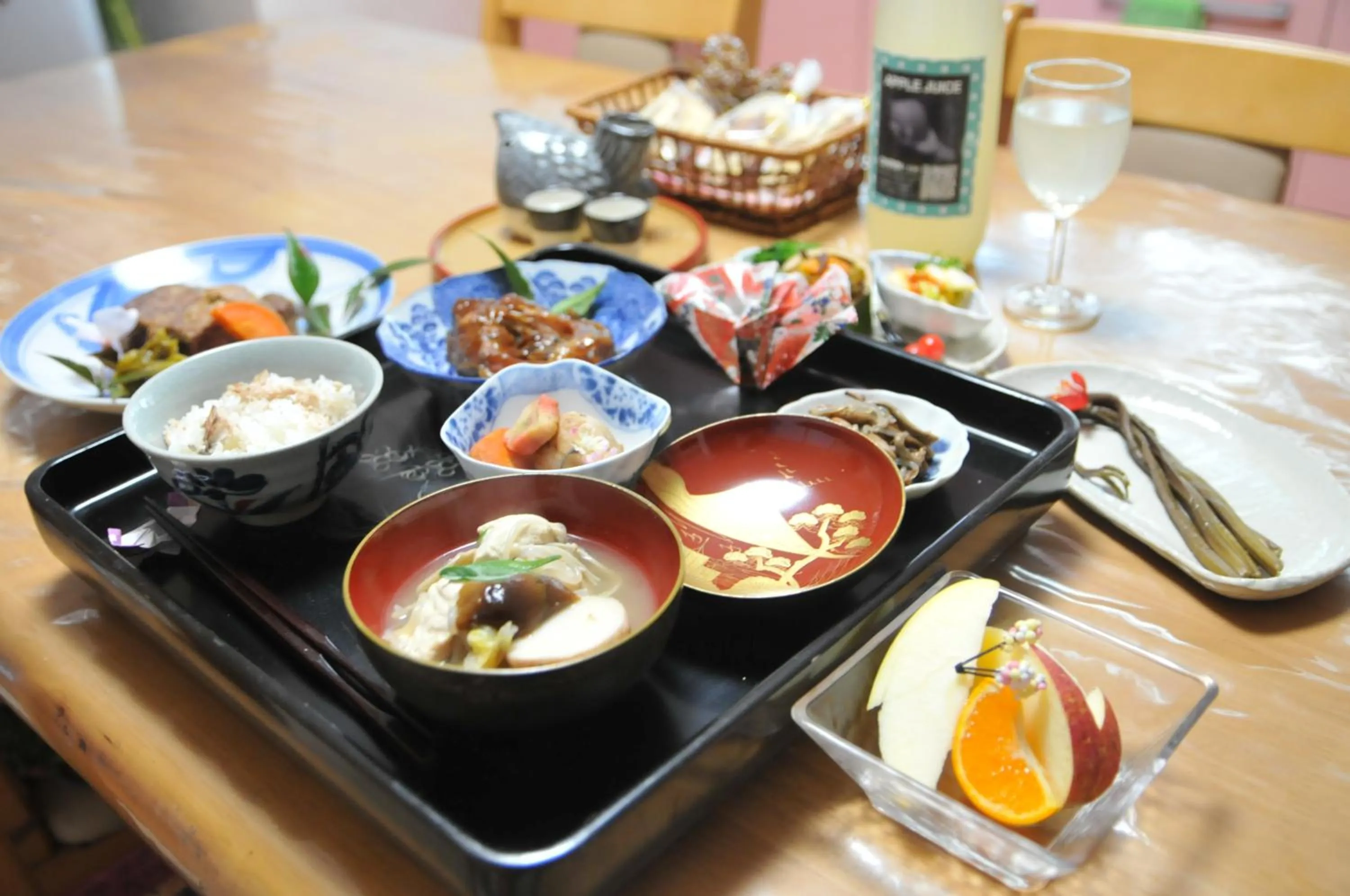 Dinner in Daichan Farm Guest House