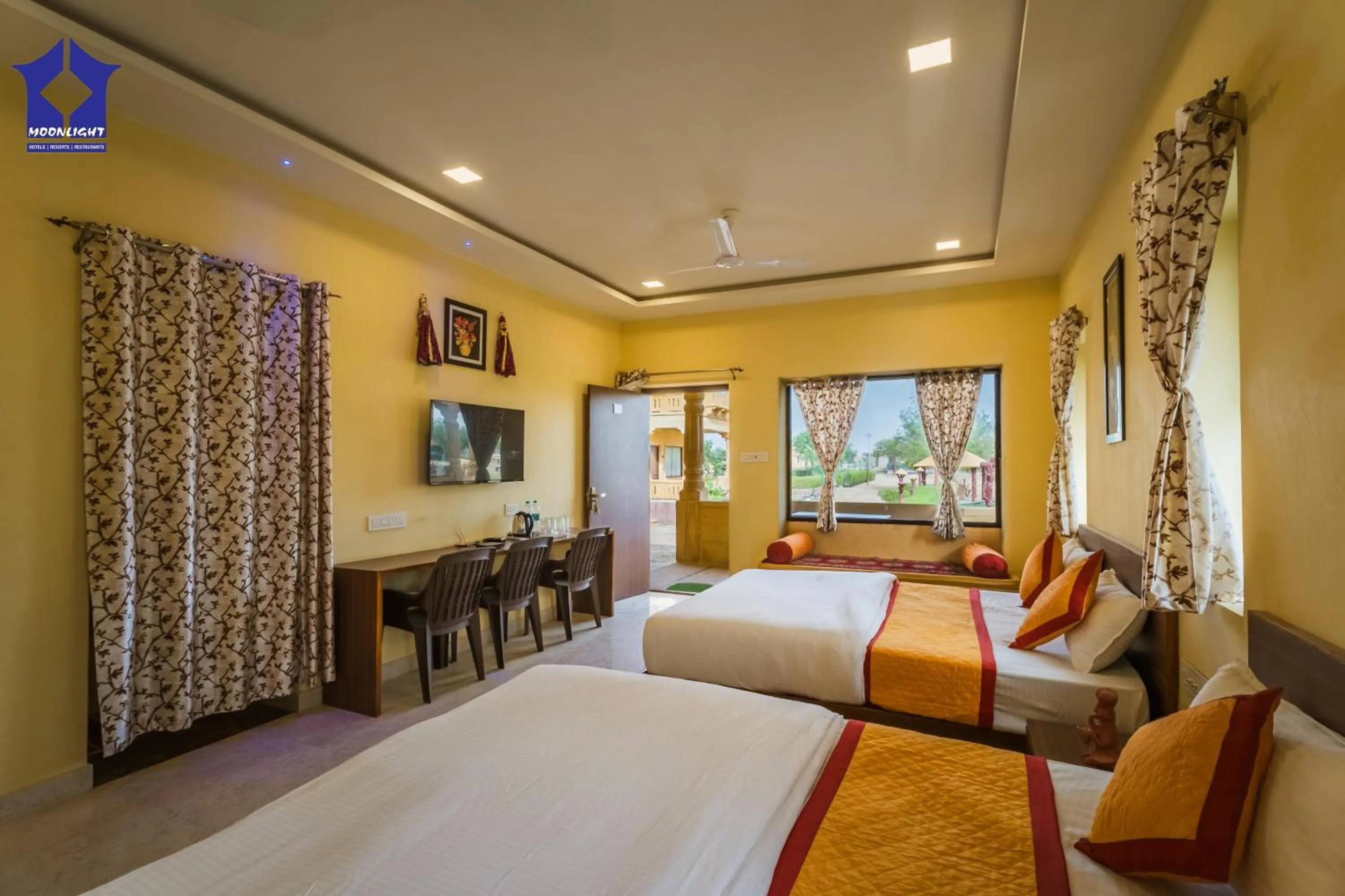 Bedroom, Bed in Moonlight Nature Resort & Swimming Pool