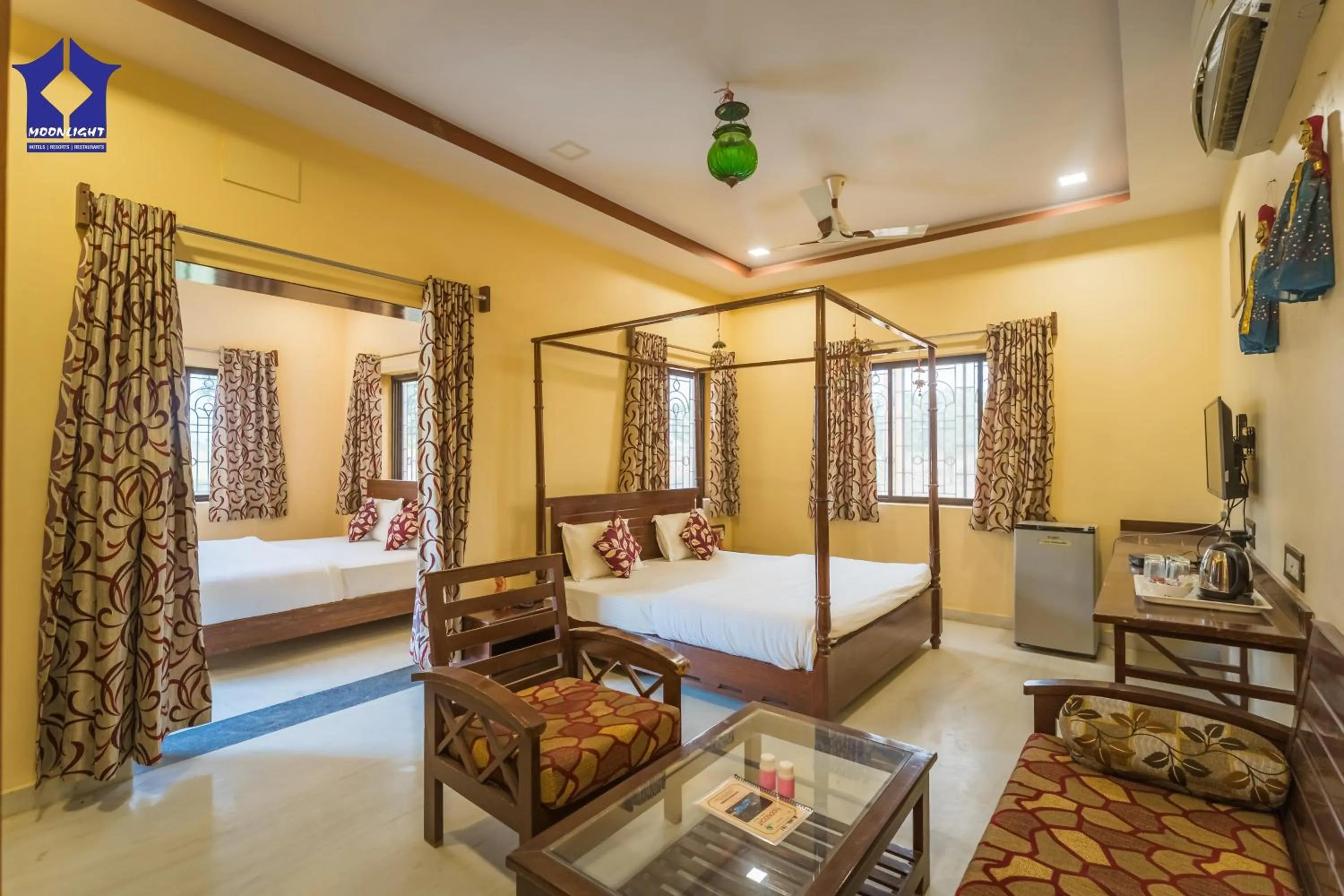 Bedroom, Bed in Moonlight Nature Resort & Swimming Pool