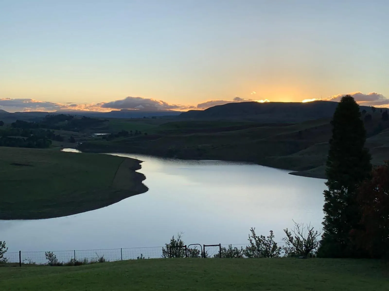 Sunset in Crags Cottage