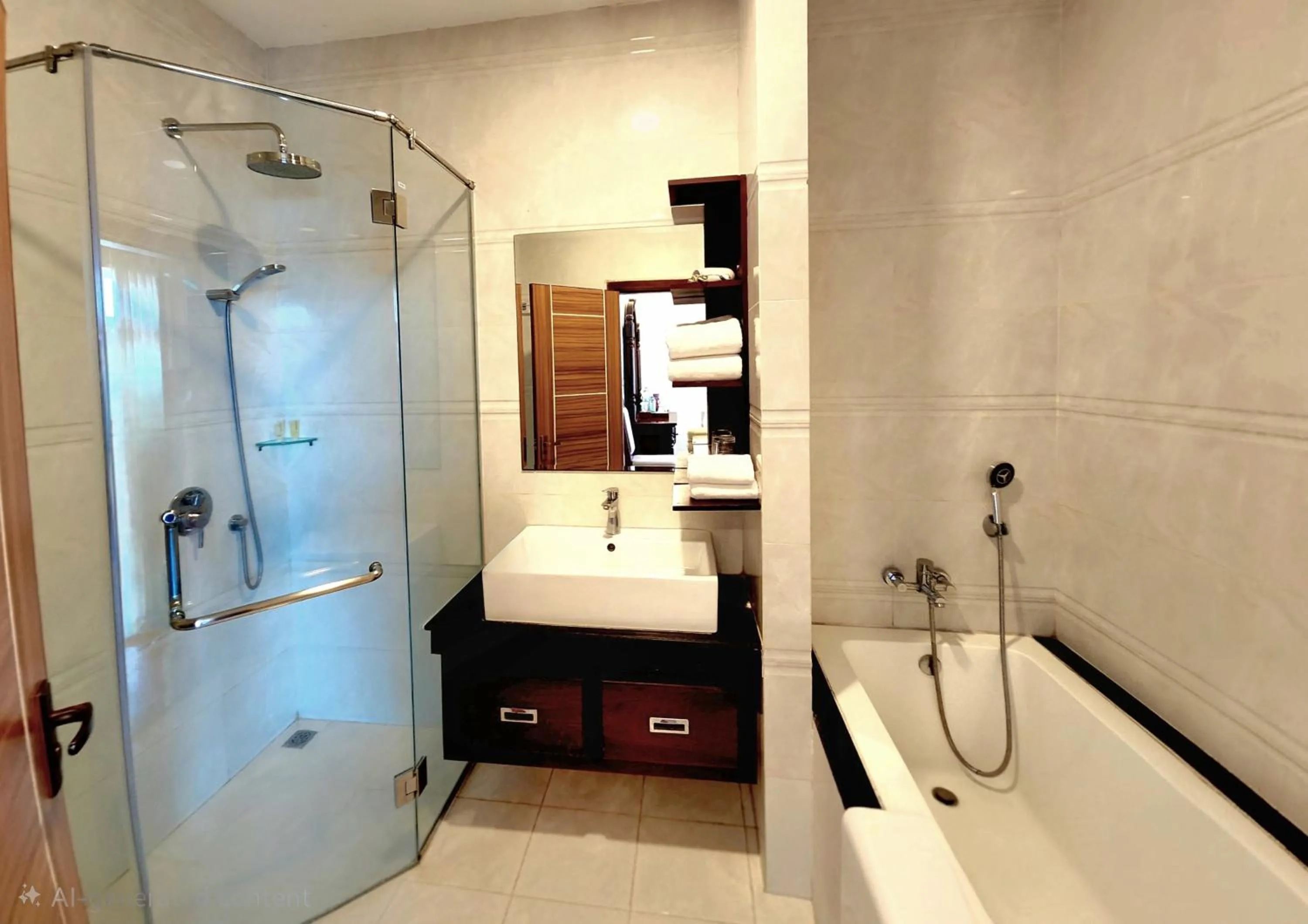 Shower in Lbn Asian Hotel