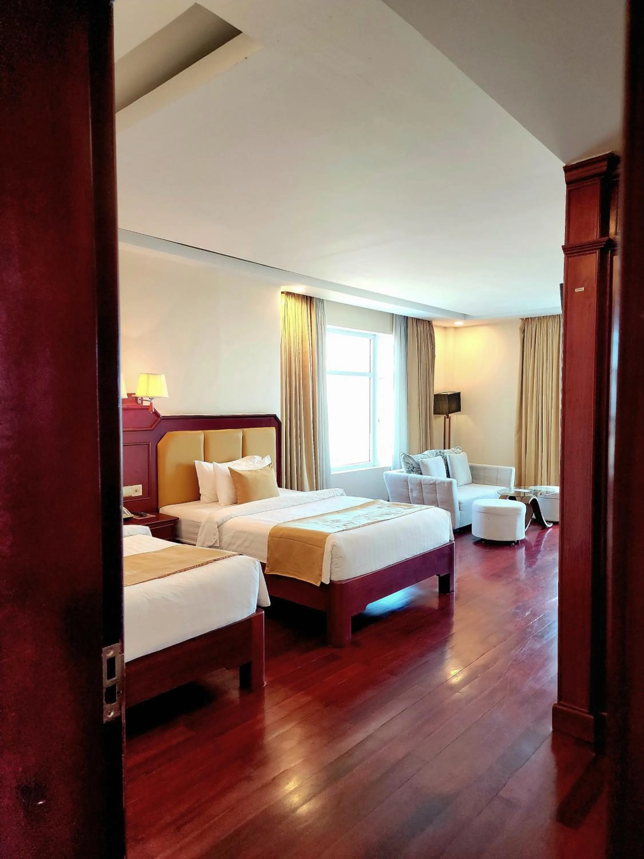 View (from property/room), Bed in Lbn Asian Hotel