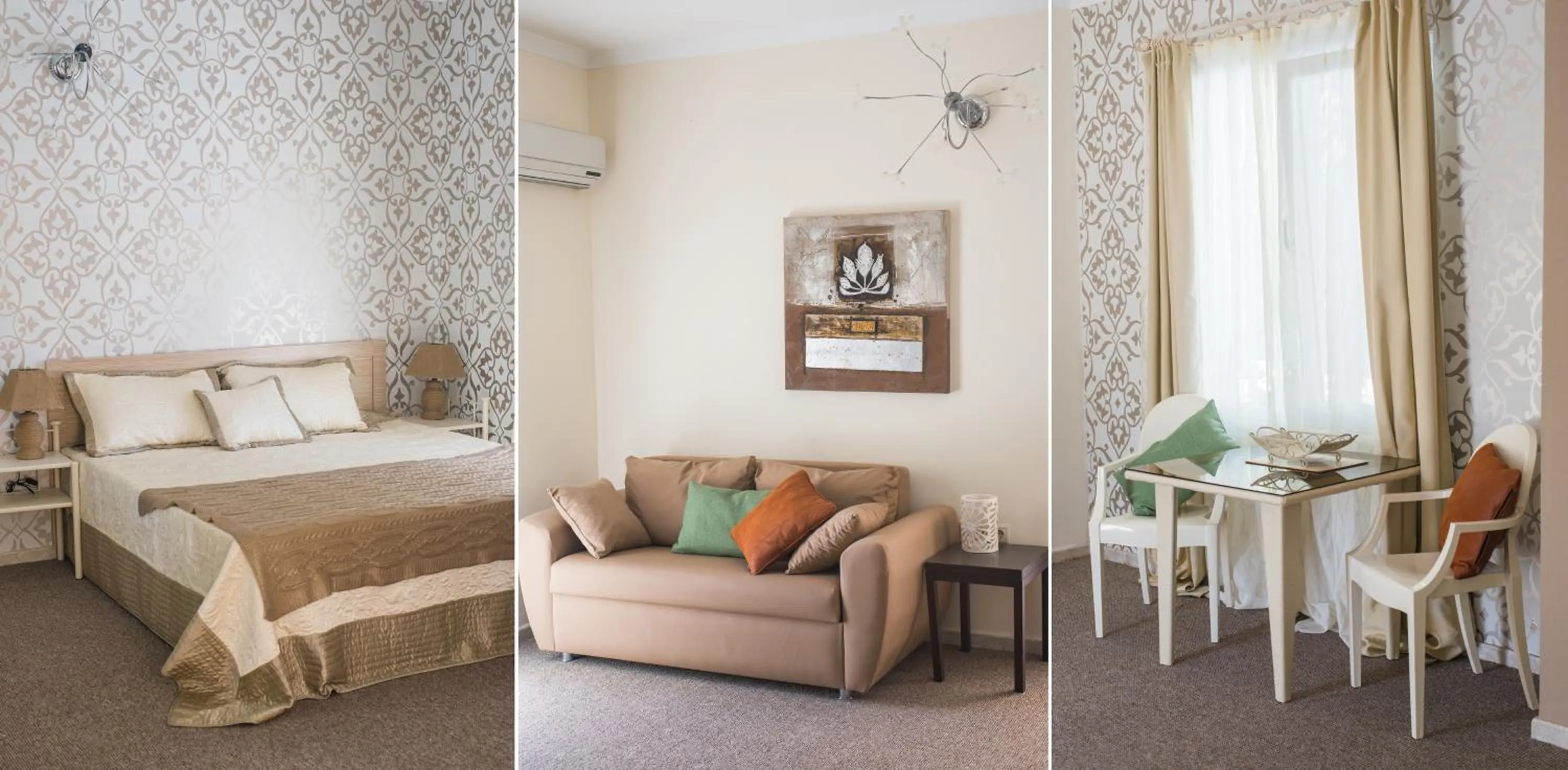 Living room, Bed in Sofia Residence