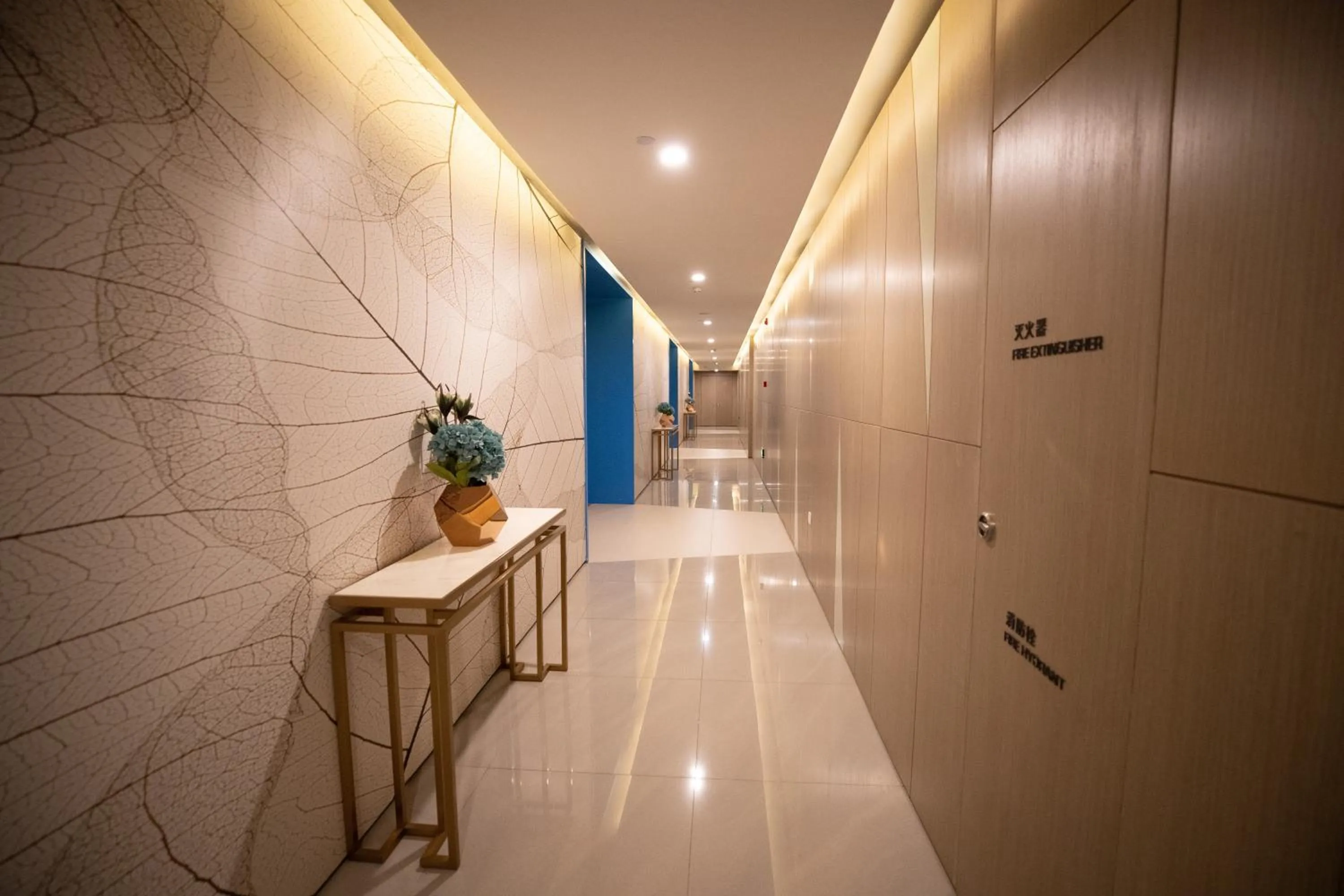 Decorative detail in Holiday Inn Express Yingkou Onelong Plaza by IHG