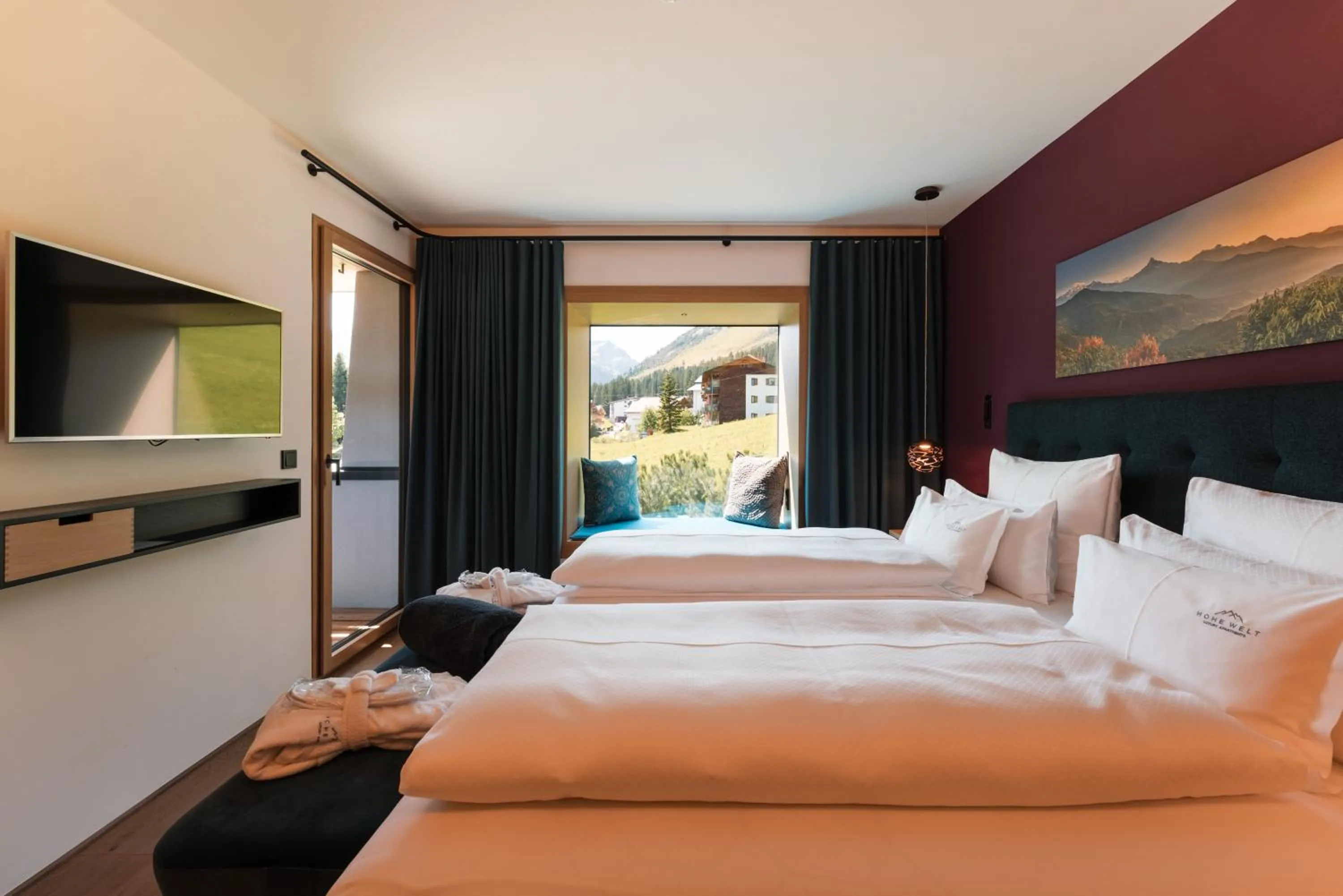 Bedroom, Bed in Chalet Hohe Welt - luxury apartments