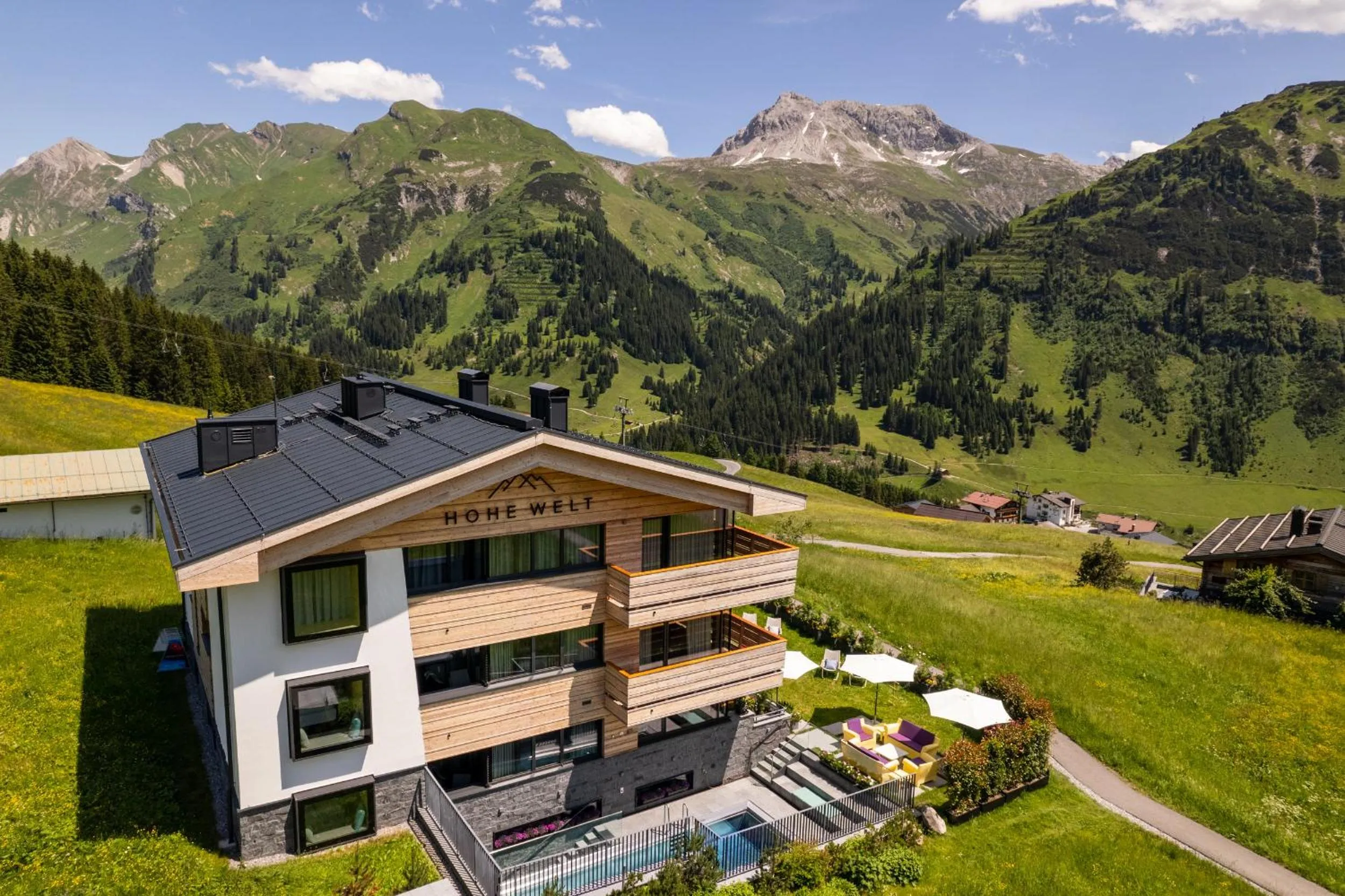Bird's eye view in Chalet Hohe Welt - luxury apartments