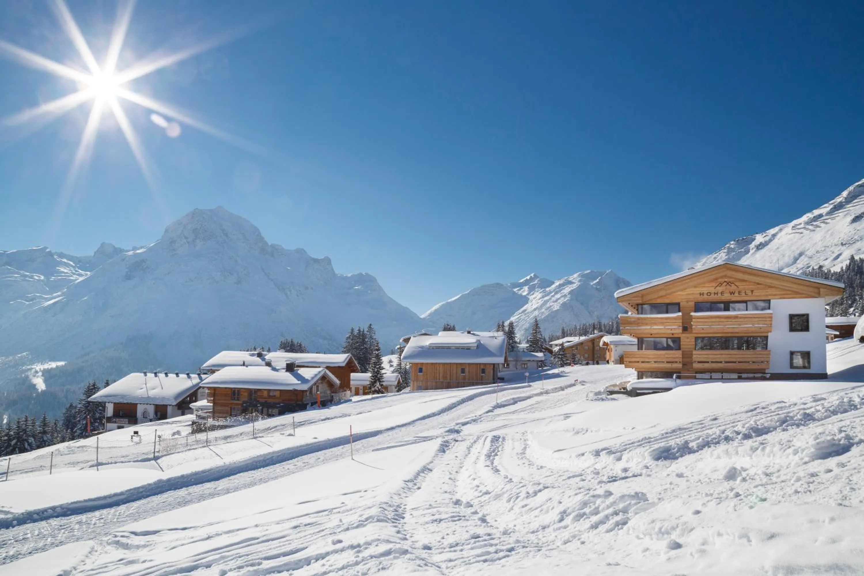 Facade/entrance in Chalet Hohe Welt - luxury apartments