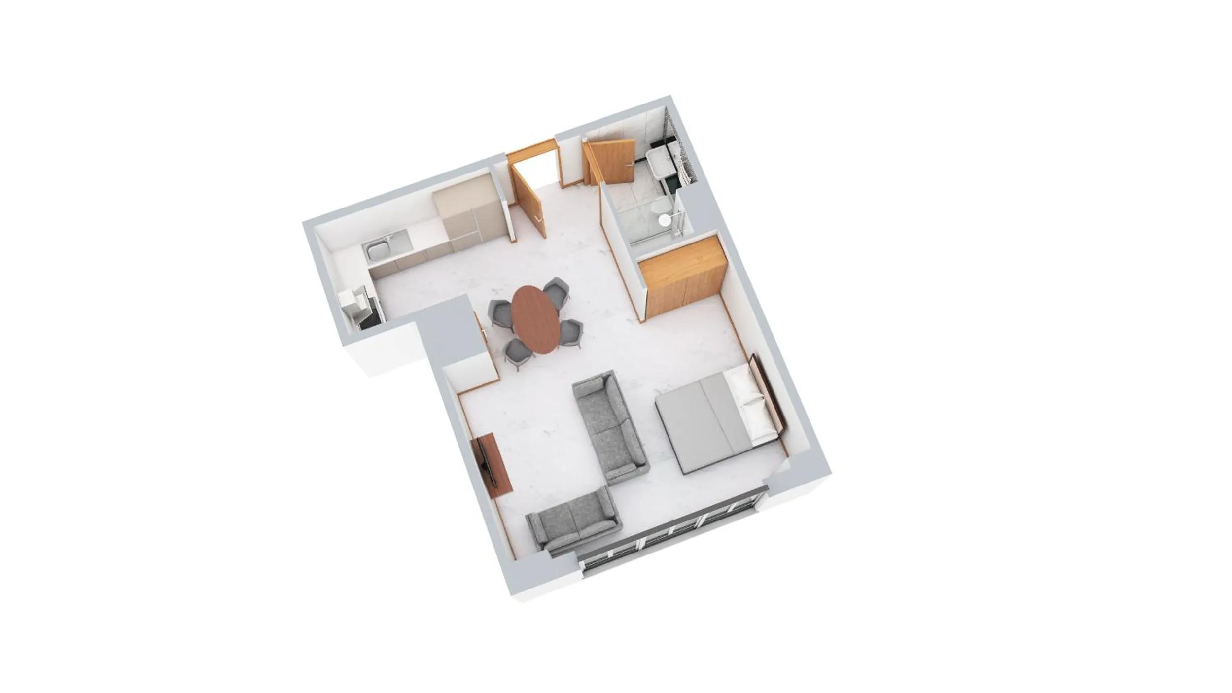 Floor plan in Sanctum Belsize Road