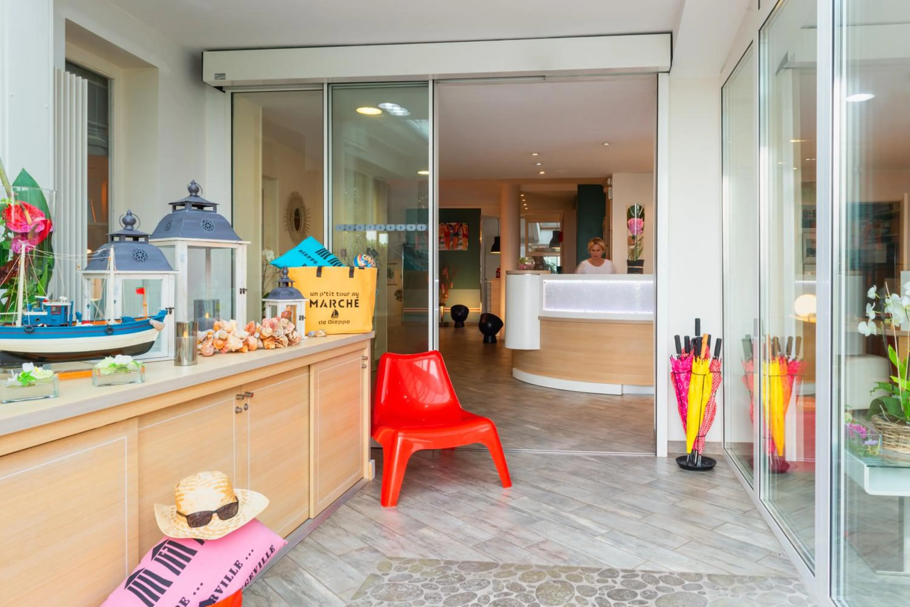 Lobby or reception in Hôtel de la Plage