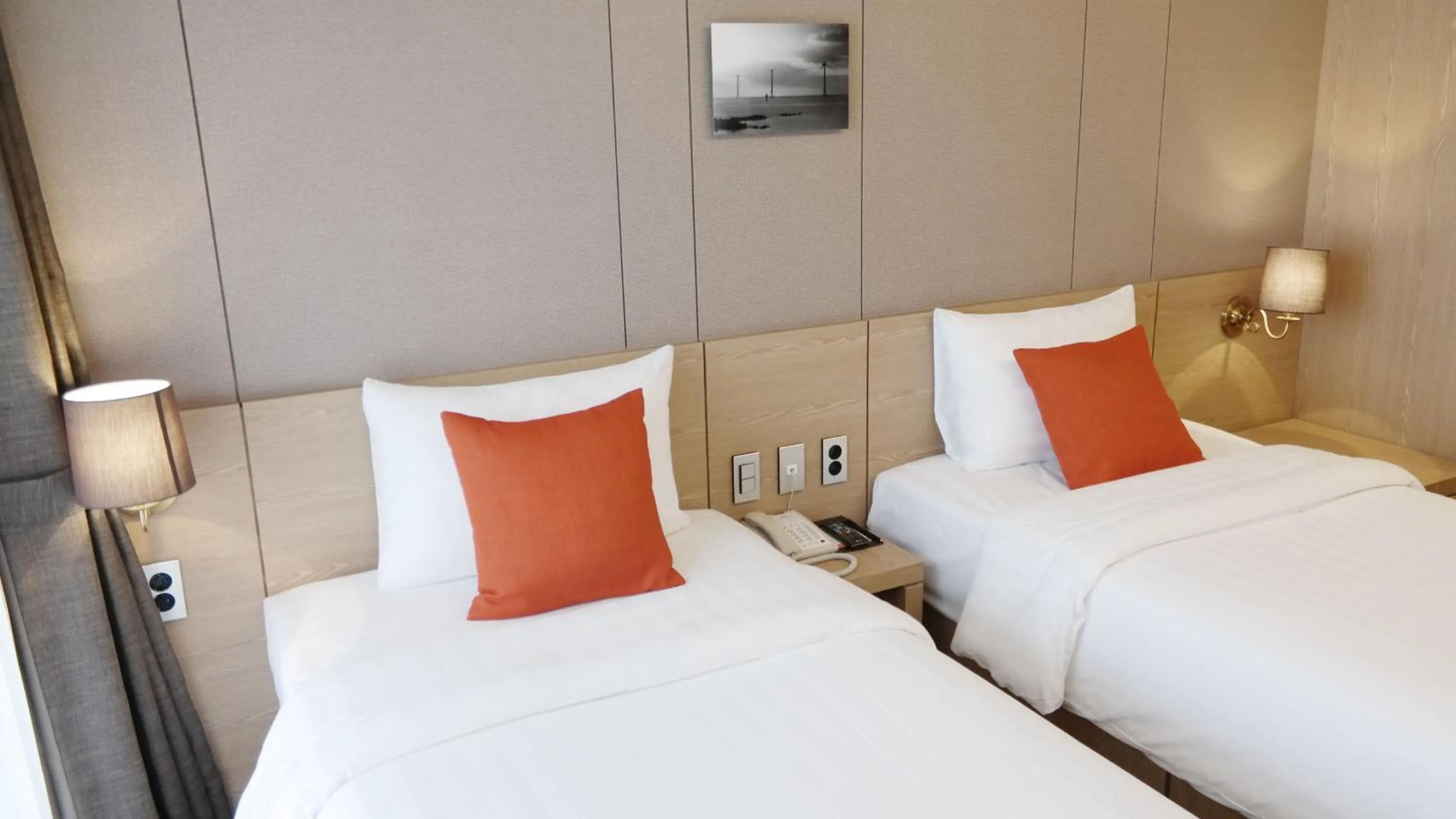 Bed in Hotel bridge Seogwipo