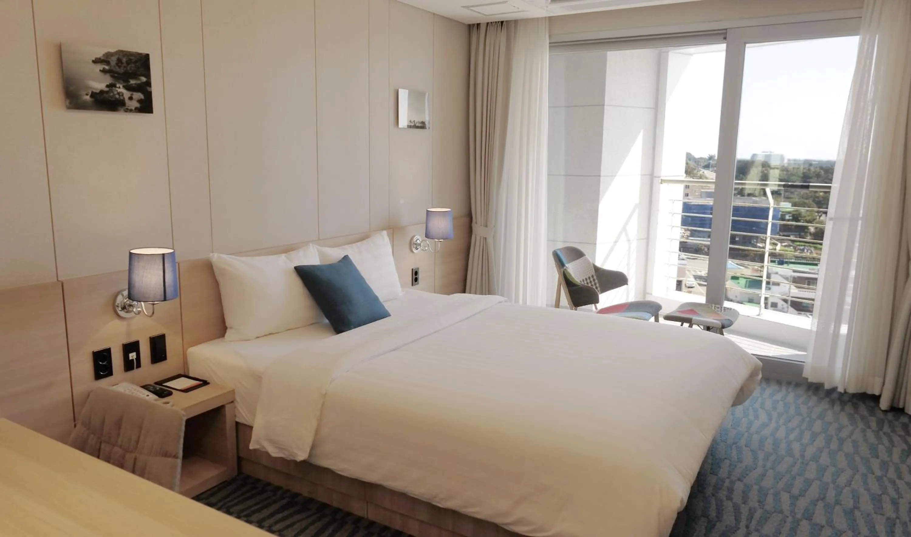 Bed in Hotel bridge Seogwipo