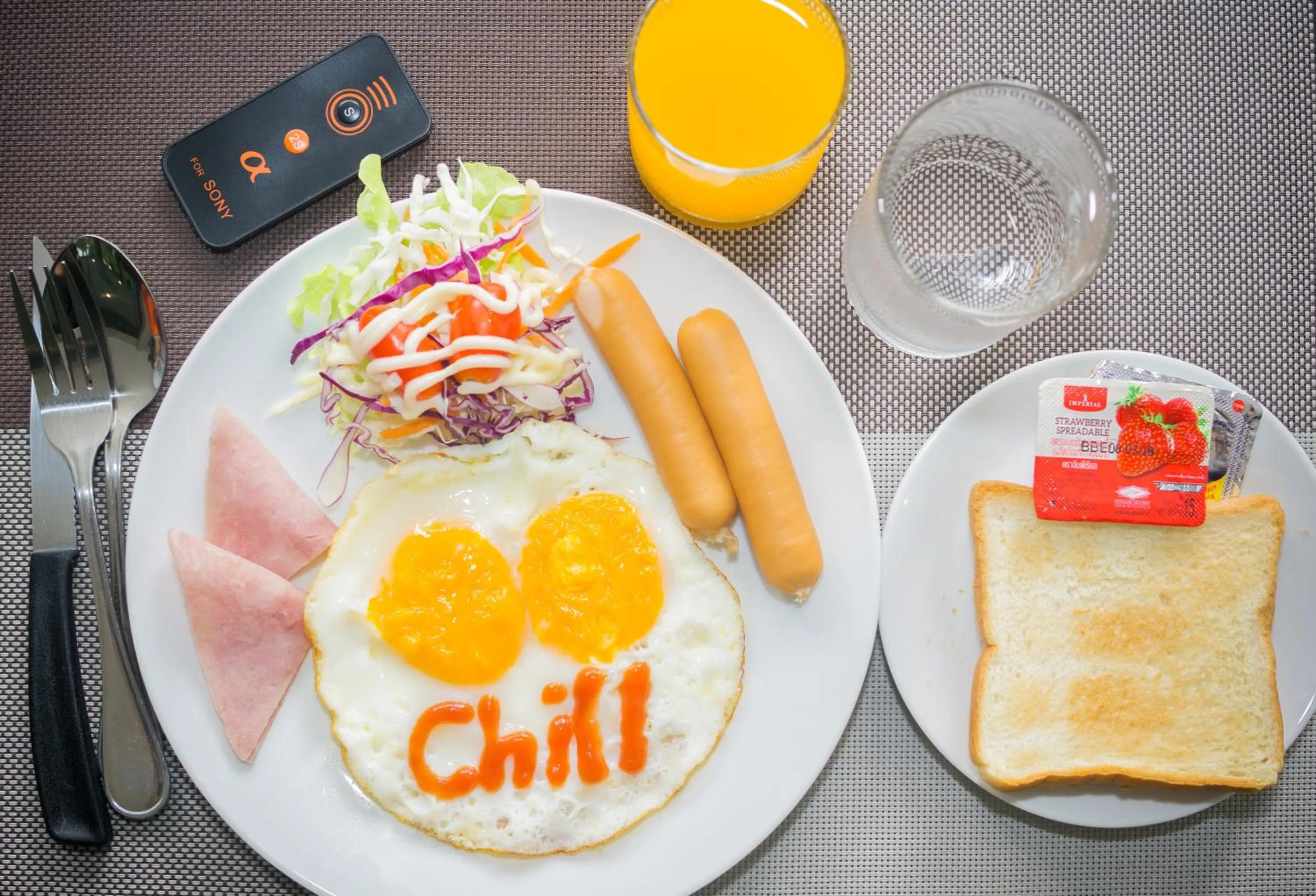 American breakfast in The Sala Pattaya - SHA Certified