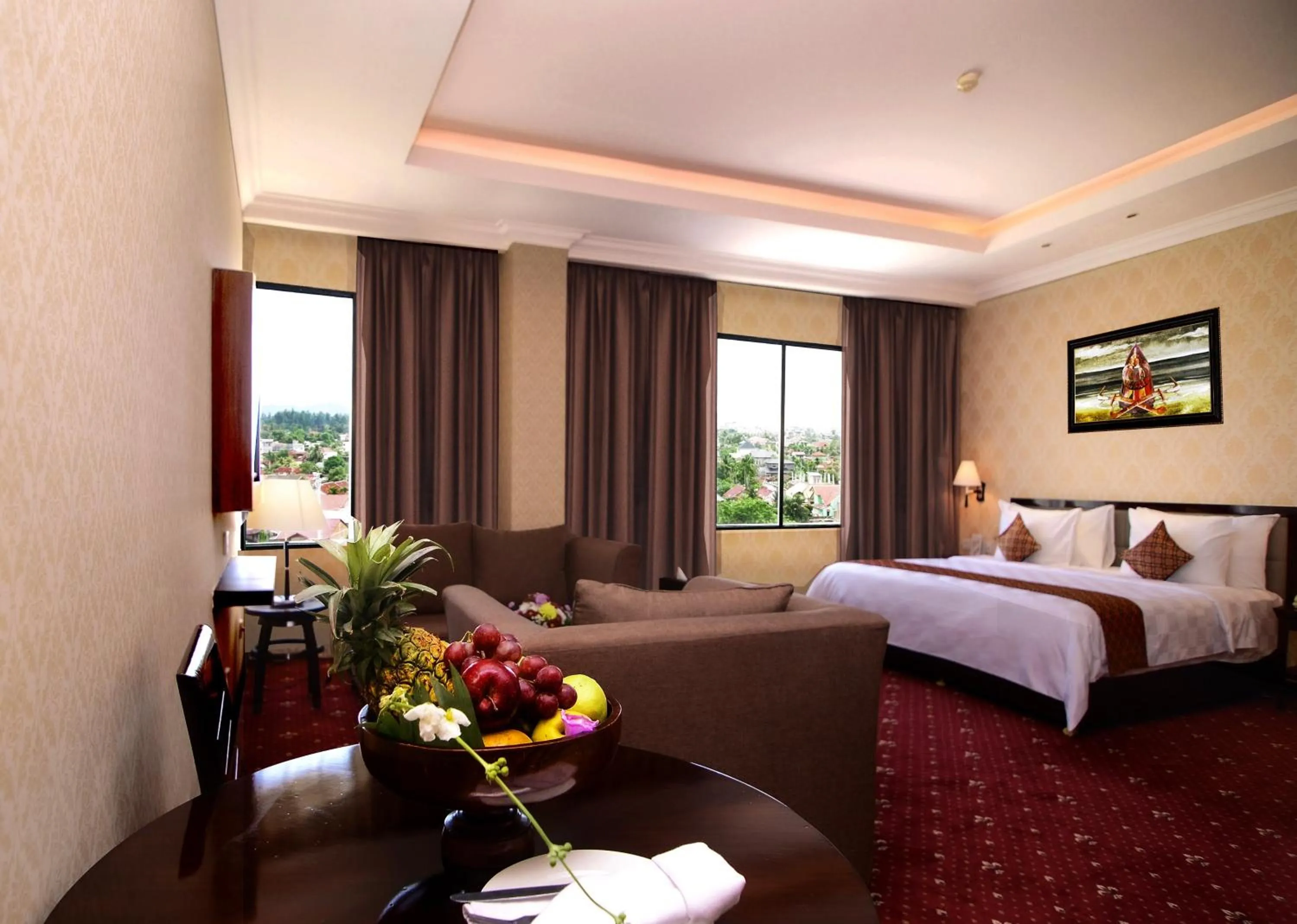 Bed in Hermes Palace Hotel Banda Aceh