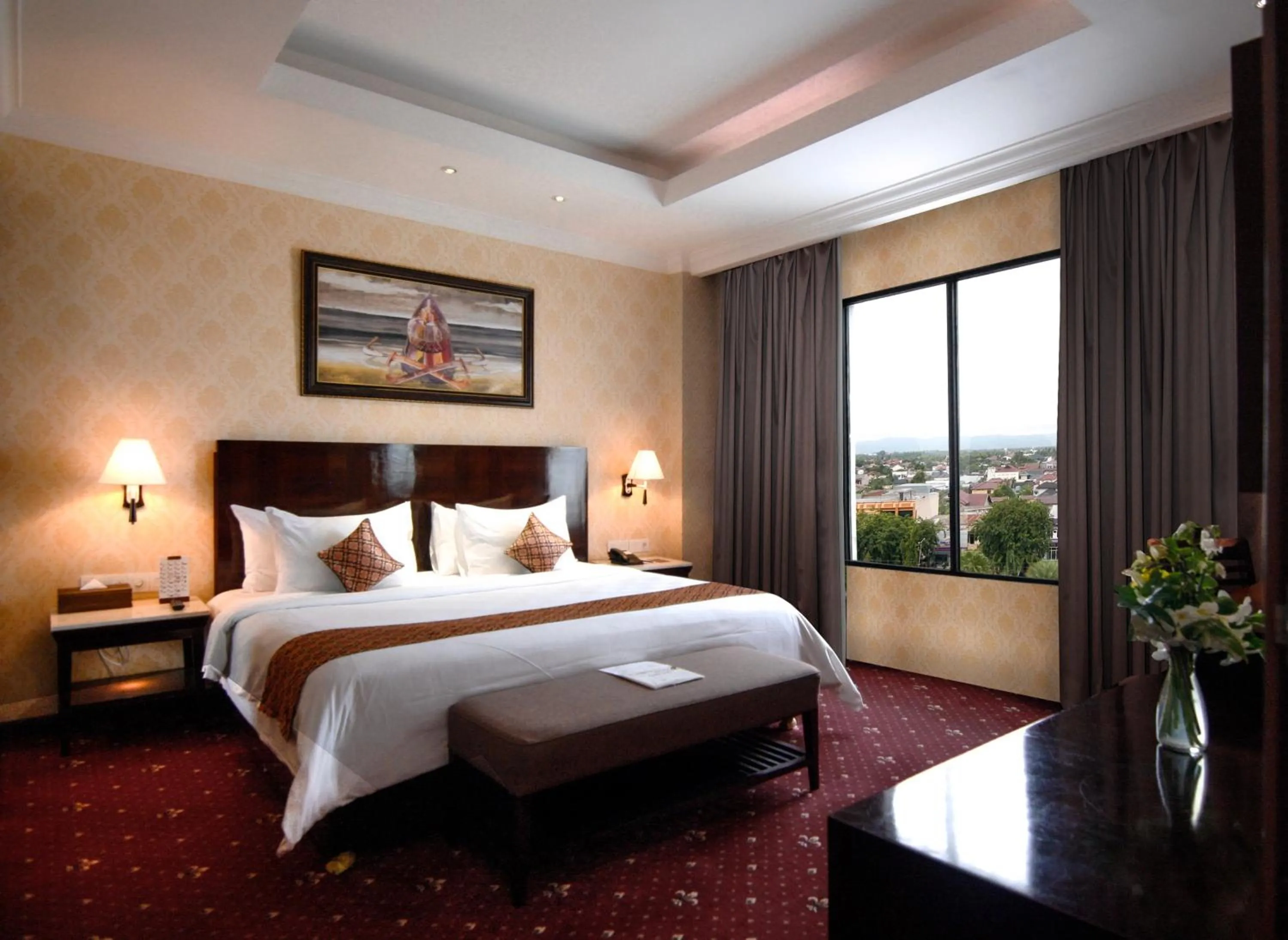 Bed in Hermes Palace Hotel Banda Aceh