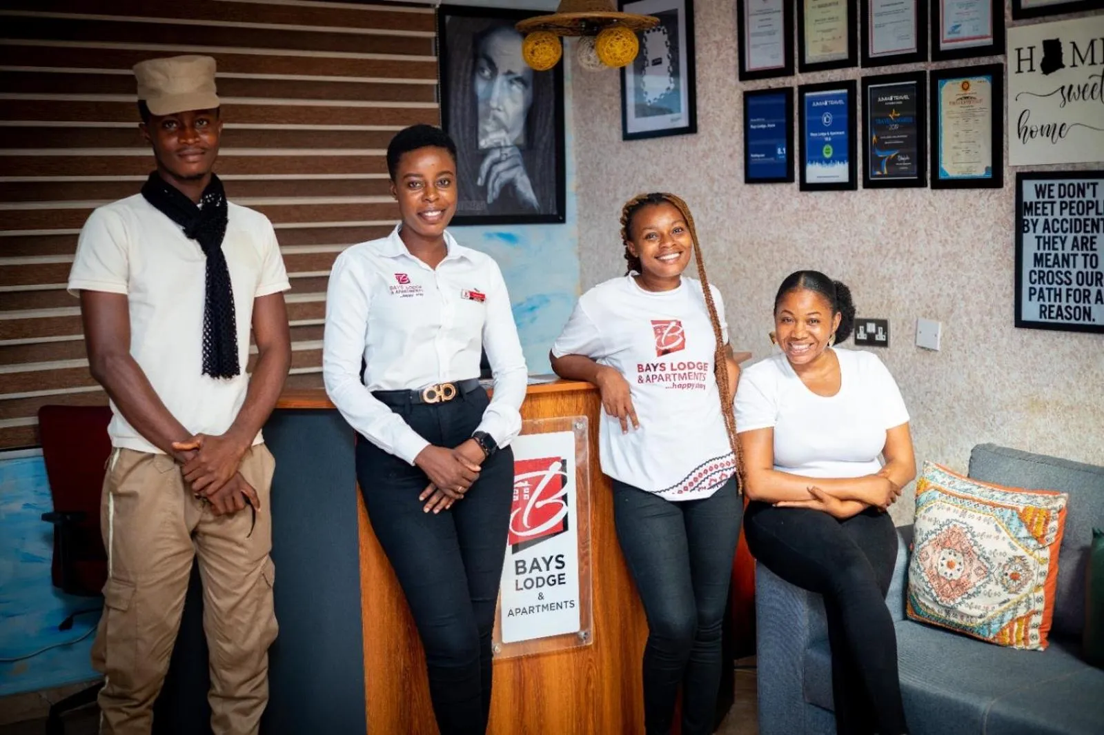 Staff in Bays Lodge, Accra