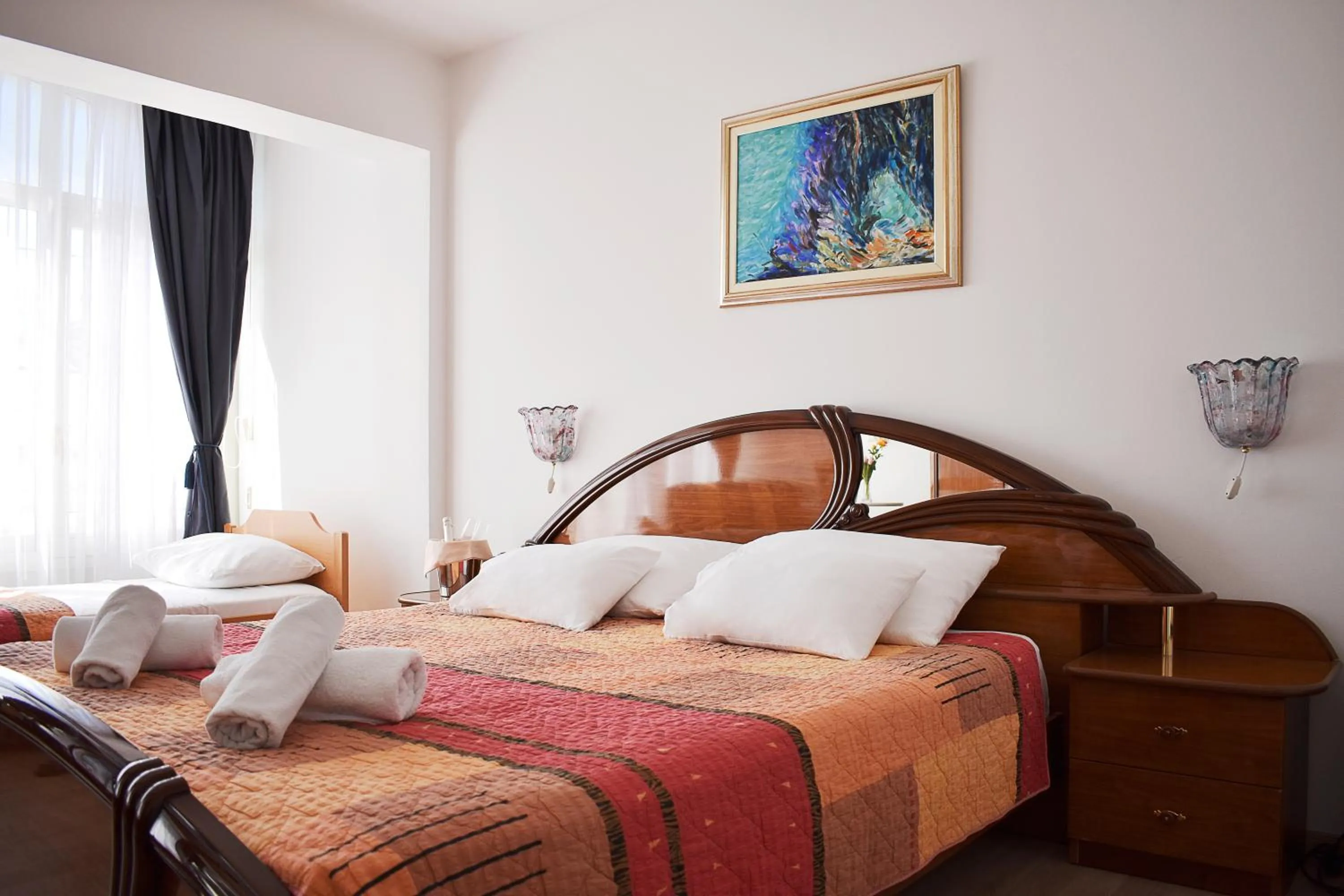 Bedroom, Bed in Villa Nico