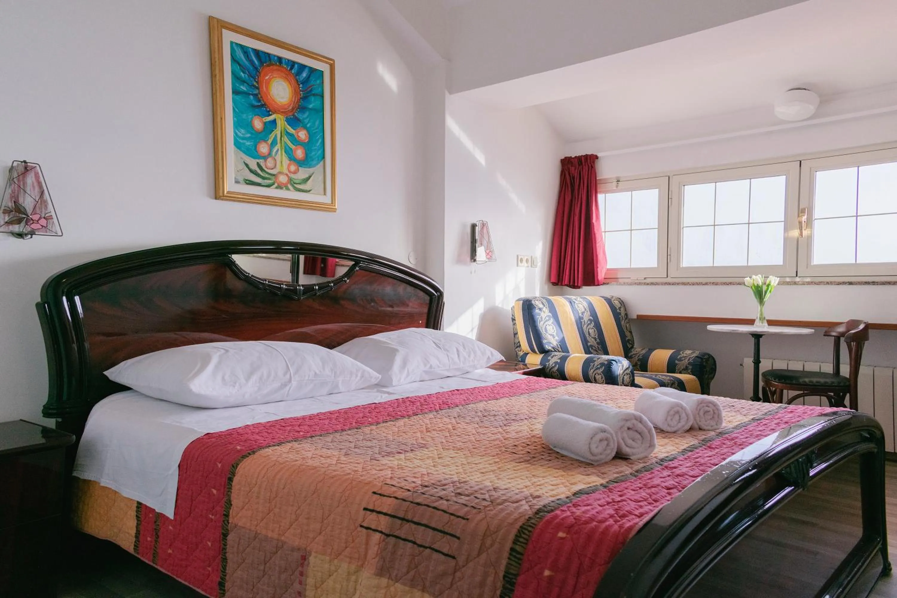 Bedroom, Bed in Villa Nico