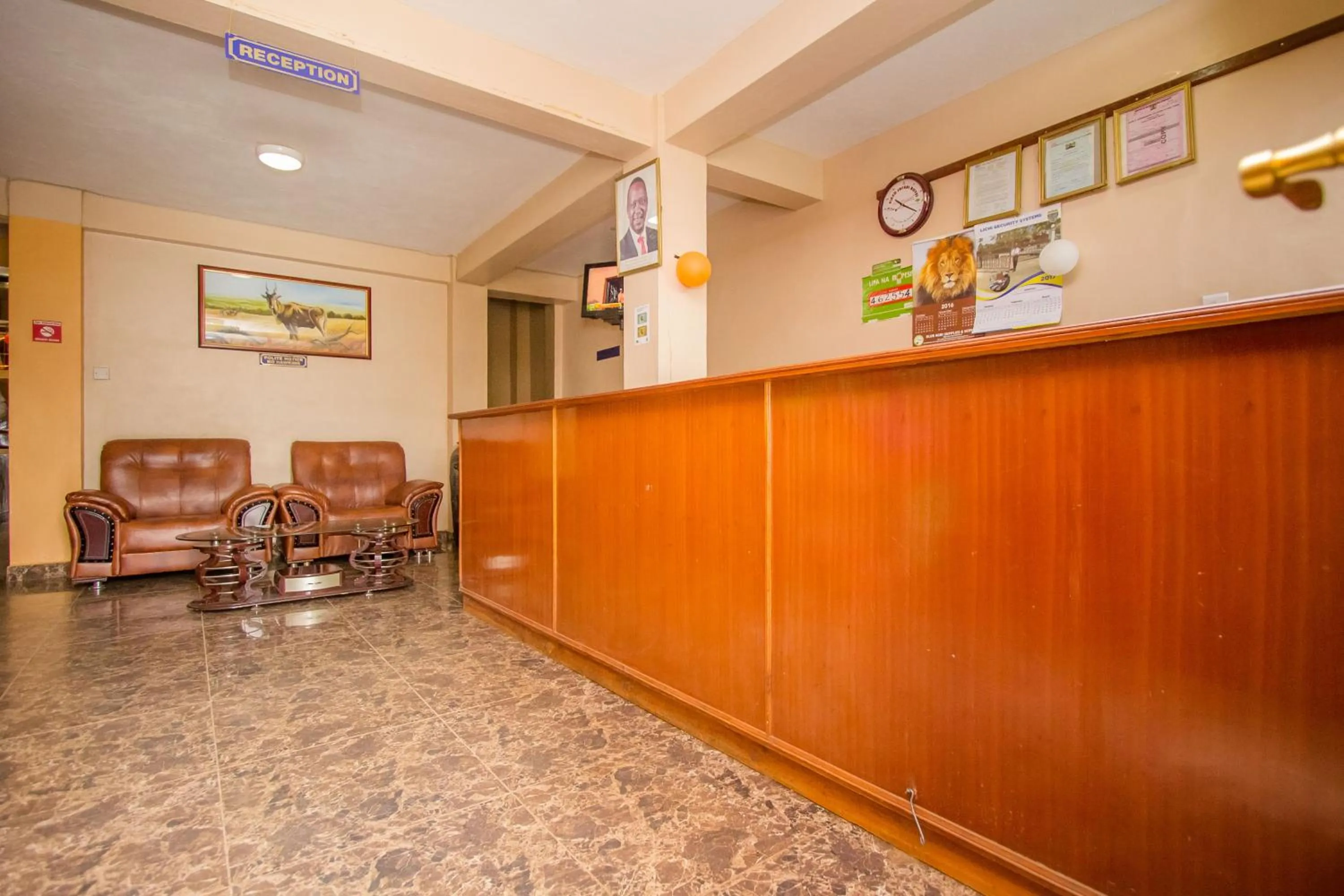 Lobby or reception in Eland Safari Hotel Nyeri
