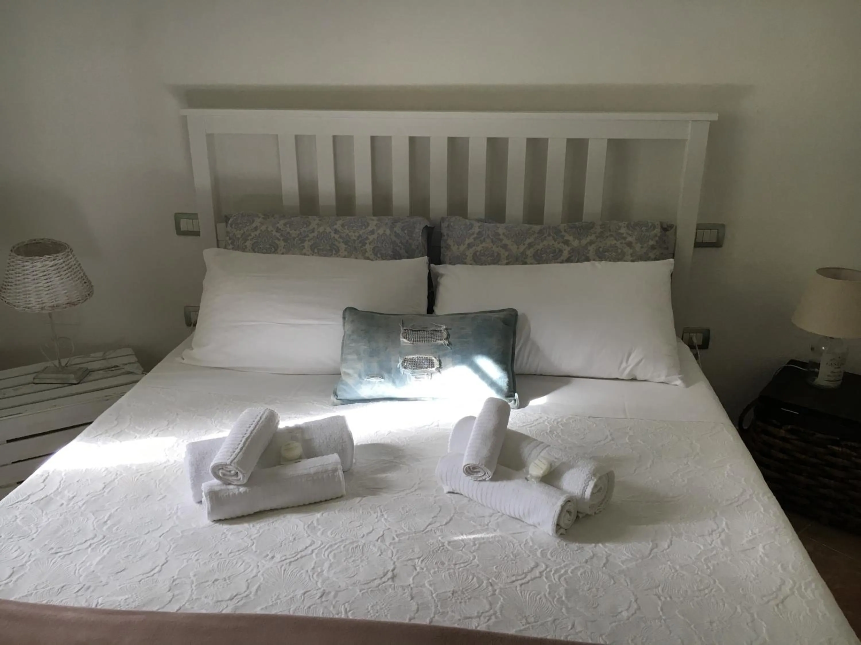 Bed in AGRIB&B Il Pomo d'oro