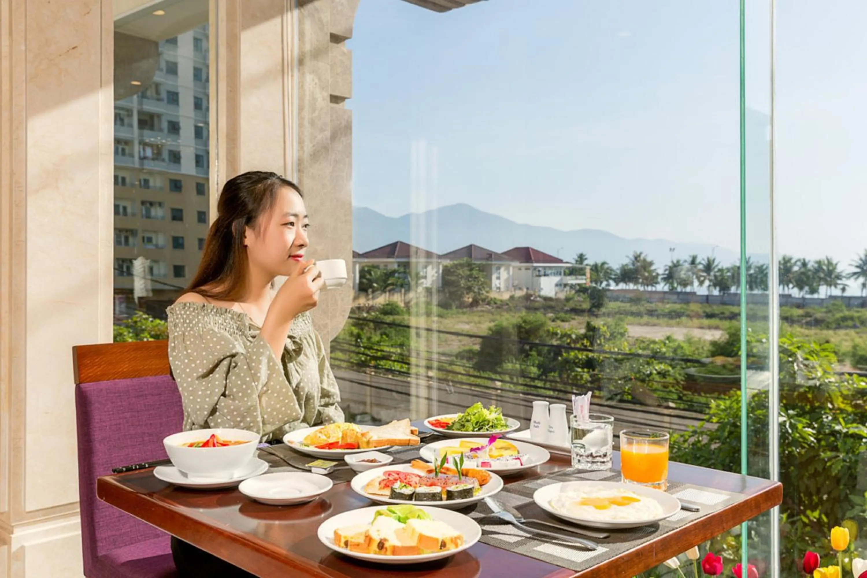 Breakfast in Alani Sea View Hotel