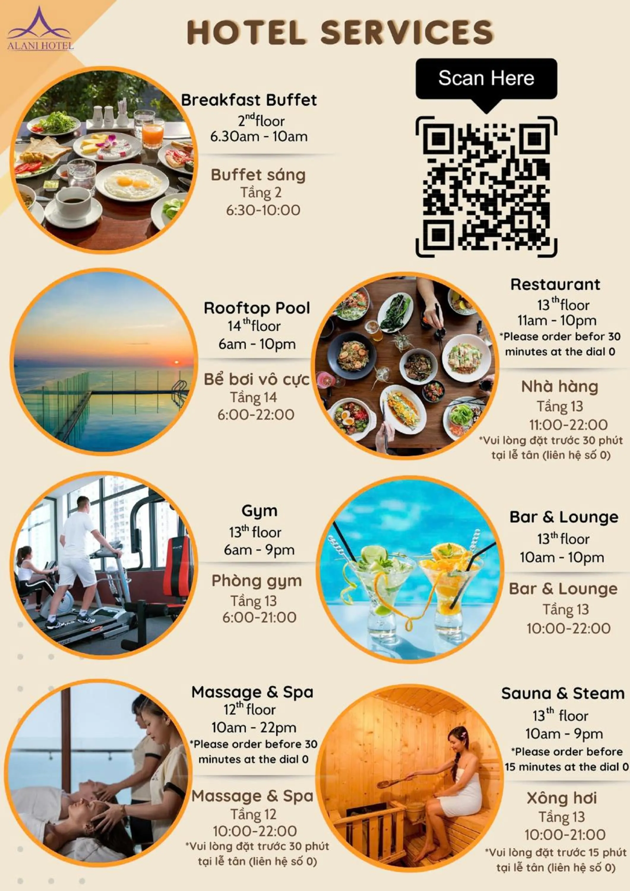 room service in Alani Sea View Hotel