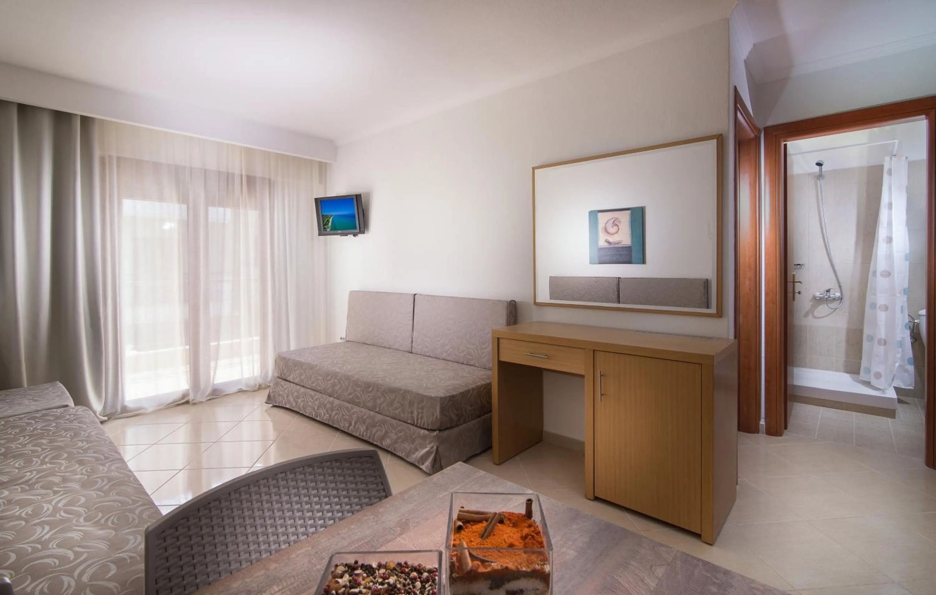 Property building, Bed in Apanemia by Flegra Hotels