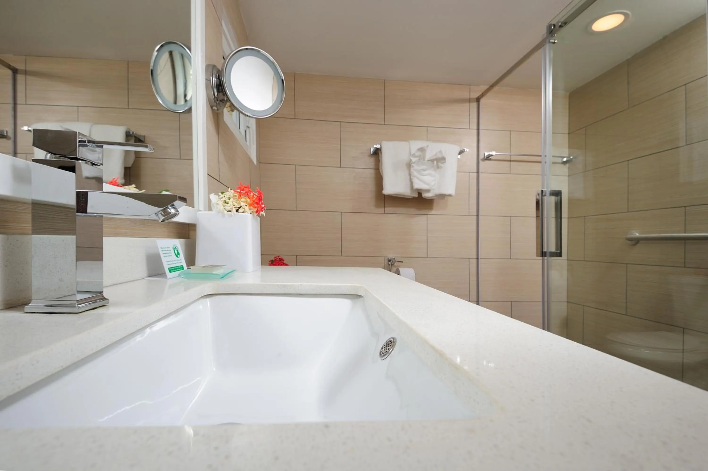 Bathroom in Divi Flamingo Beach Resort