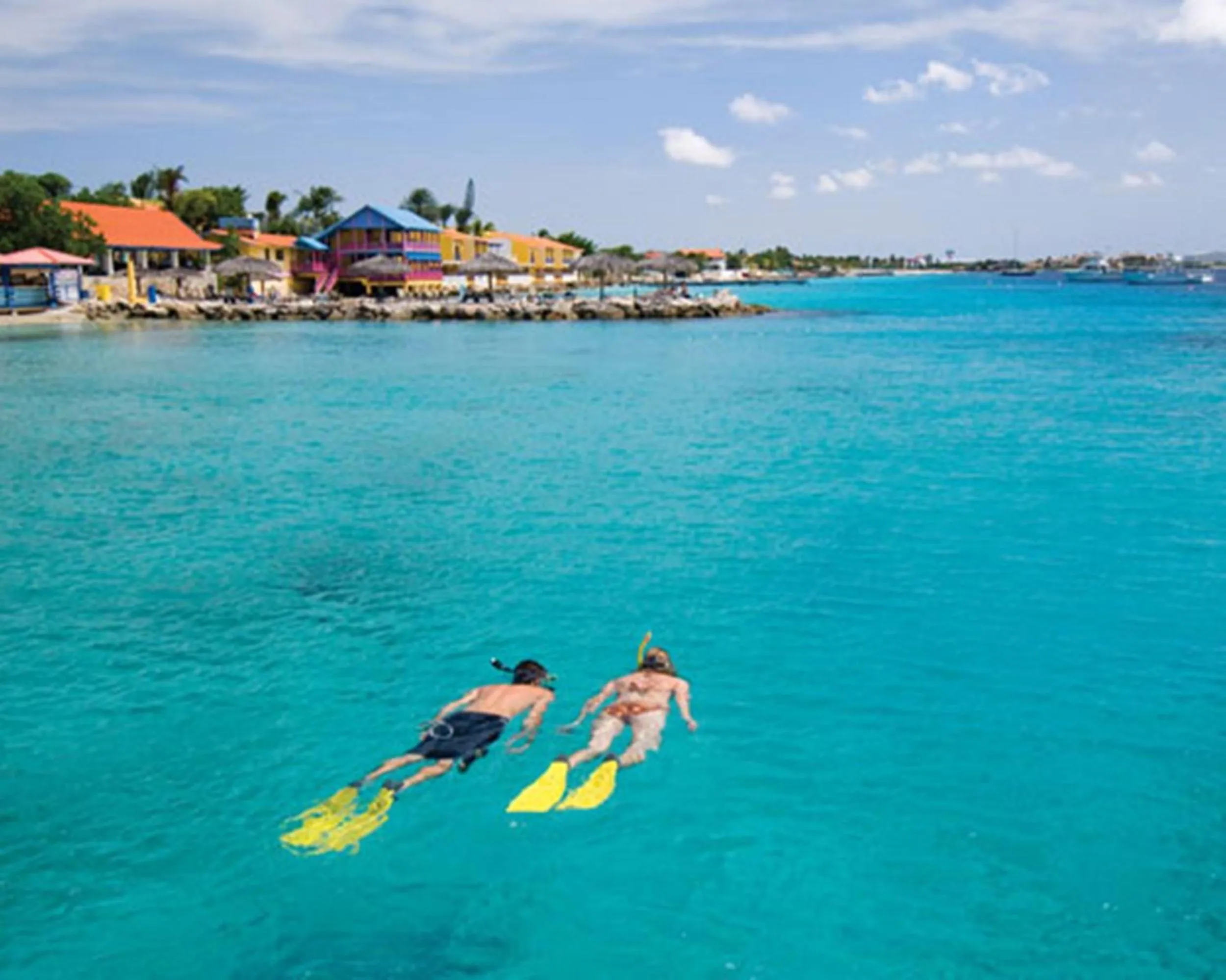 People in Divi Flamingo Beach Resort