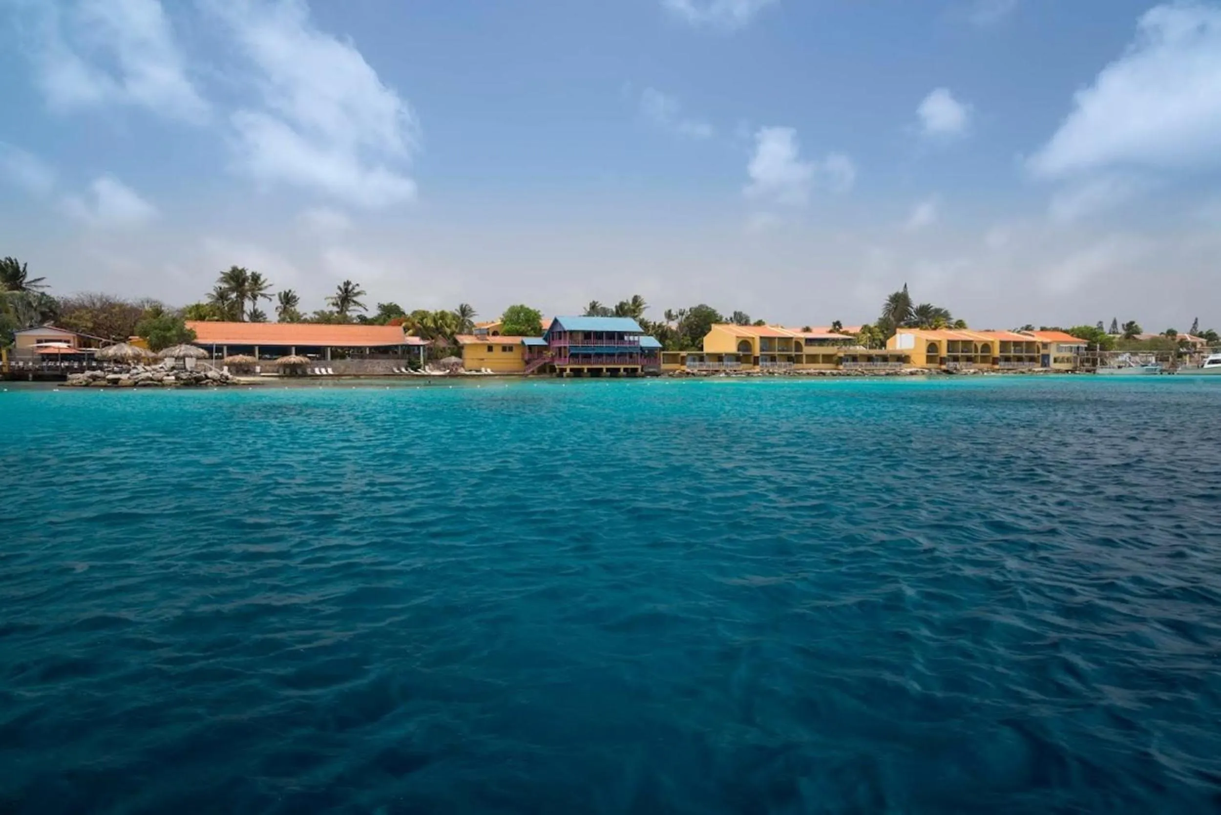 Facade/entrance in Divi Flamingo Beach Resort