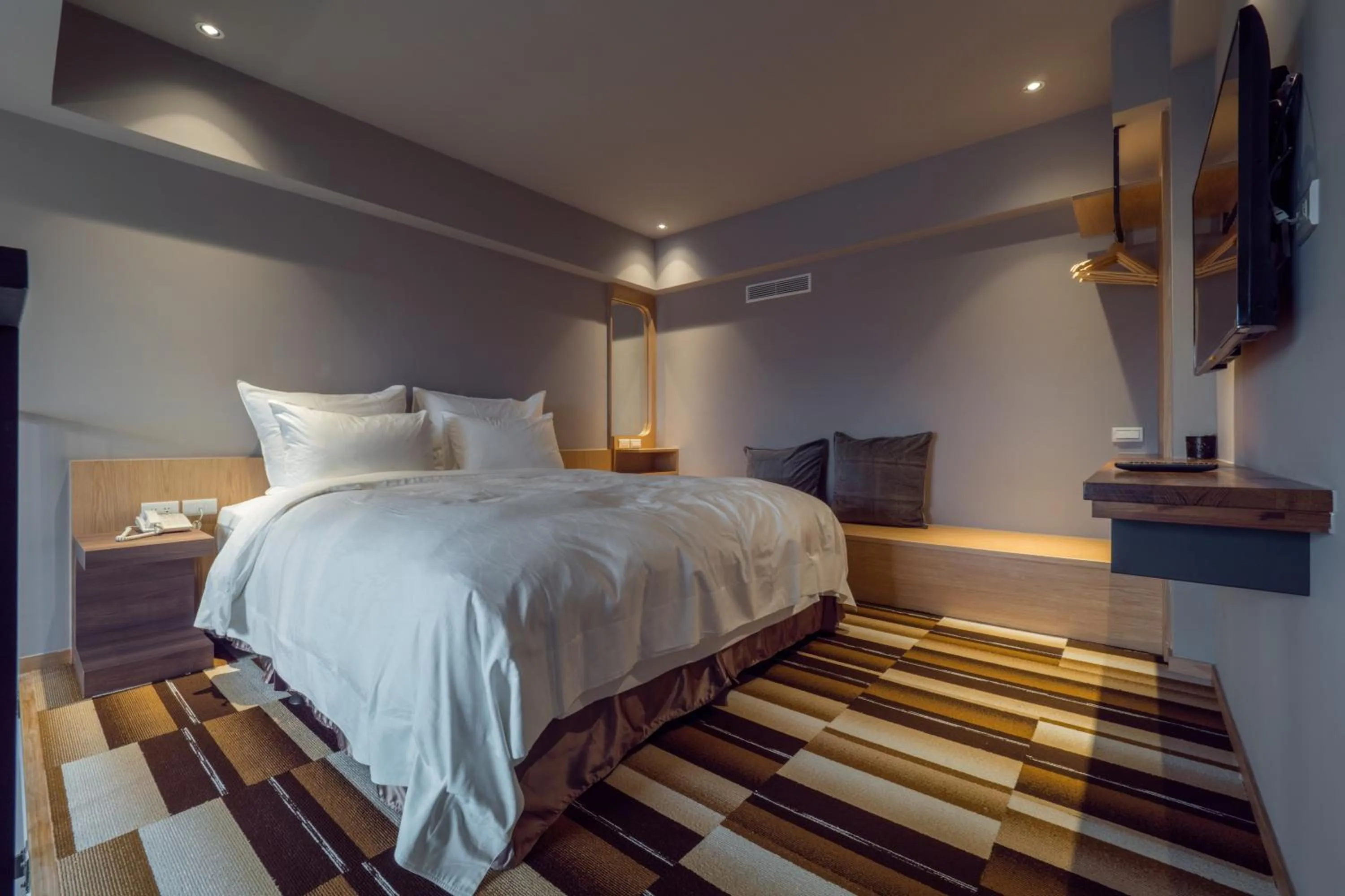 Bed in Watermark Hotel Kaohsiung Main Station