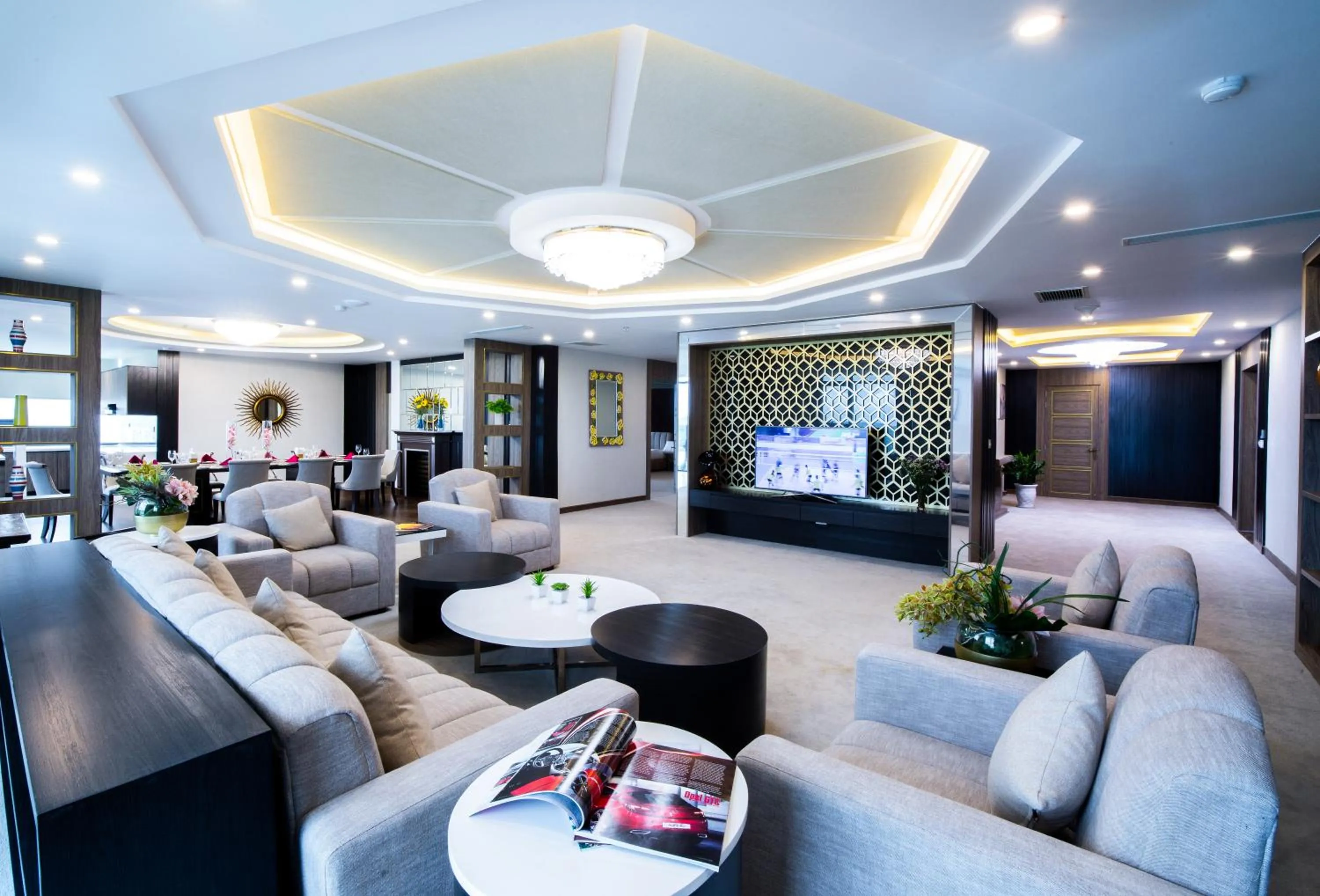 Living room in Muong Thanh Luxury Buon Ma Thuot Hotel