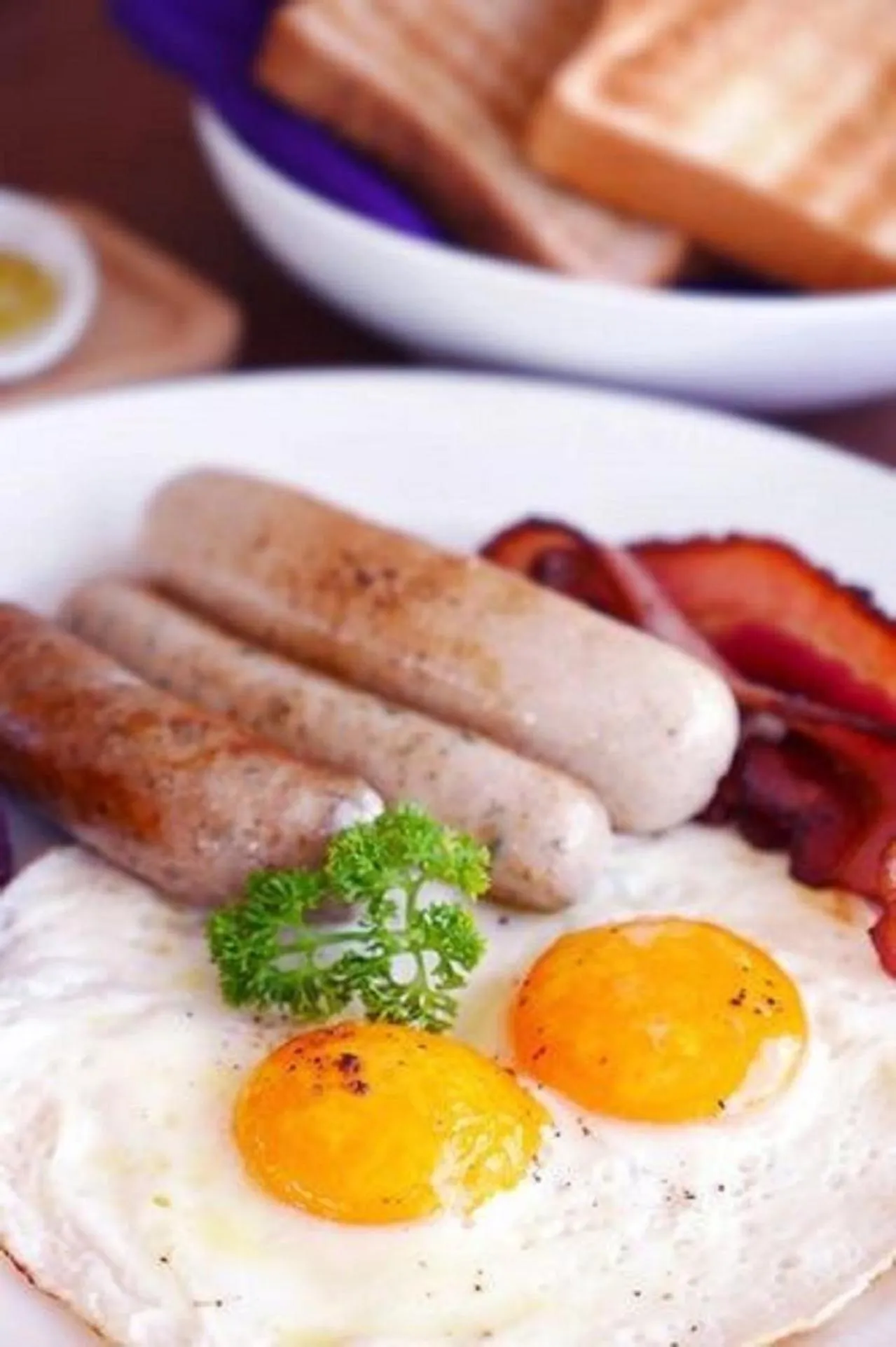 American breakfast in White Sand Samui Resort