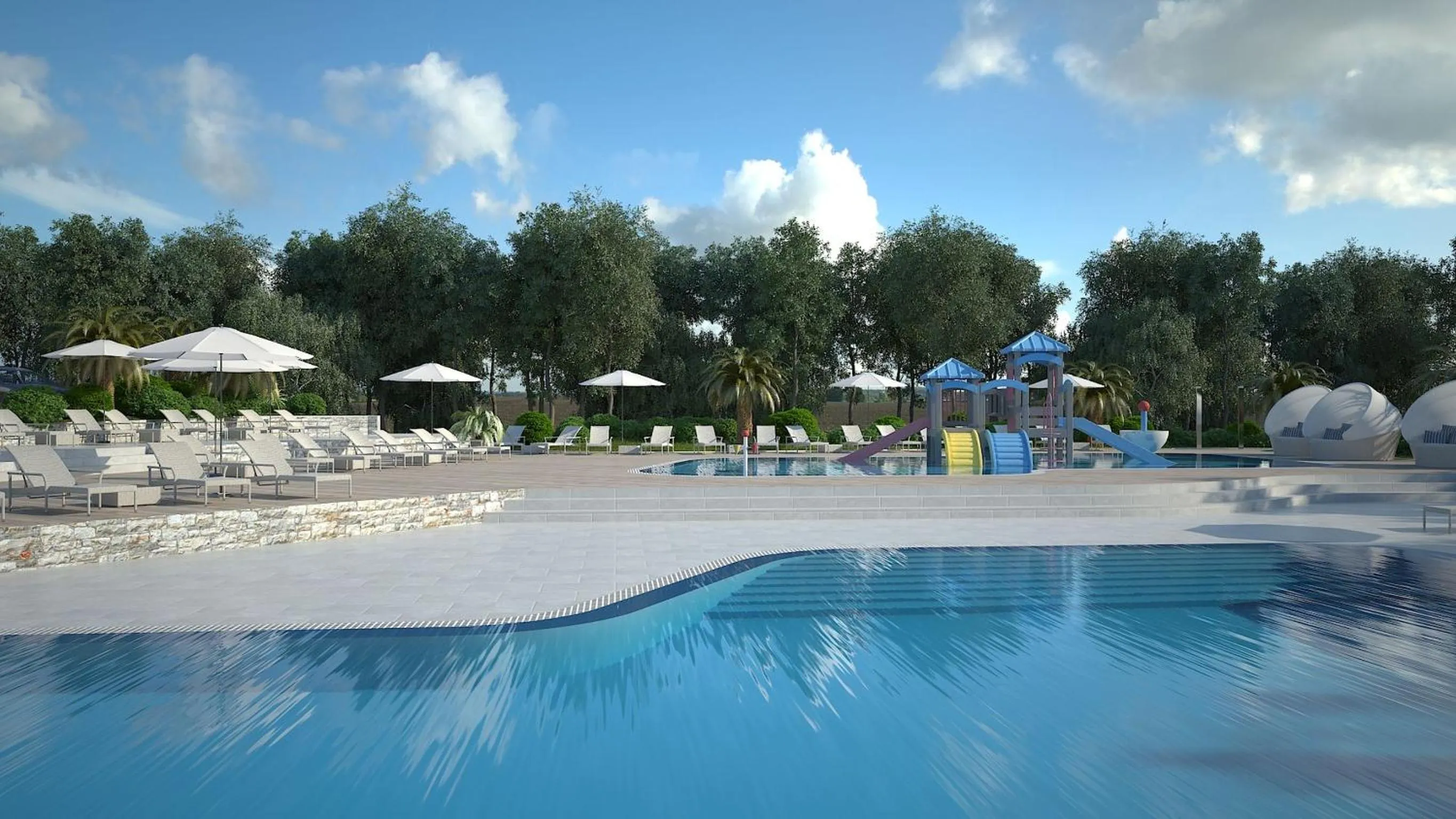 Swimming pool in Mobile Homes Comfort CAPRI Bijela Uvala