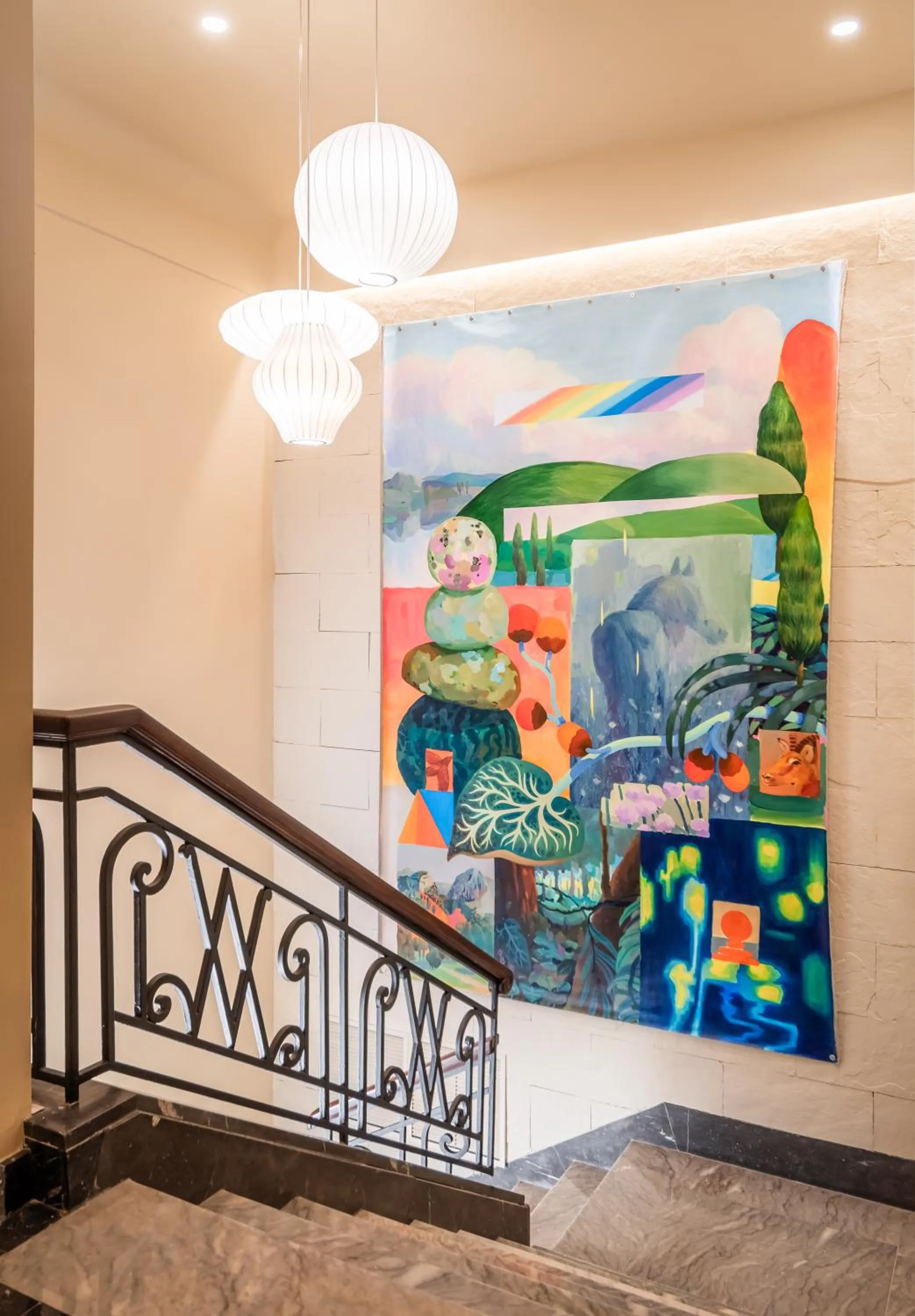 Seating area in BYPILLOW Amari