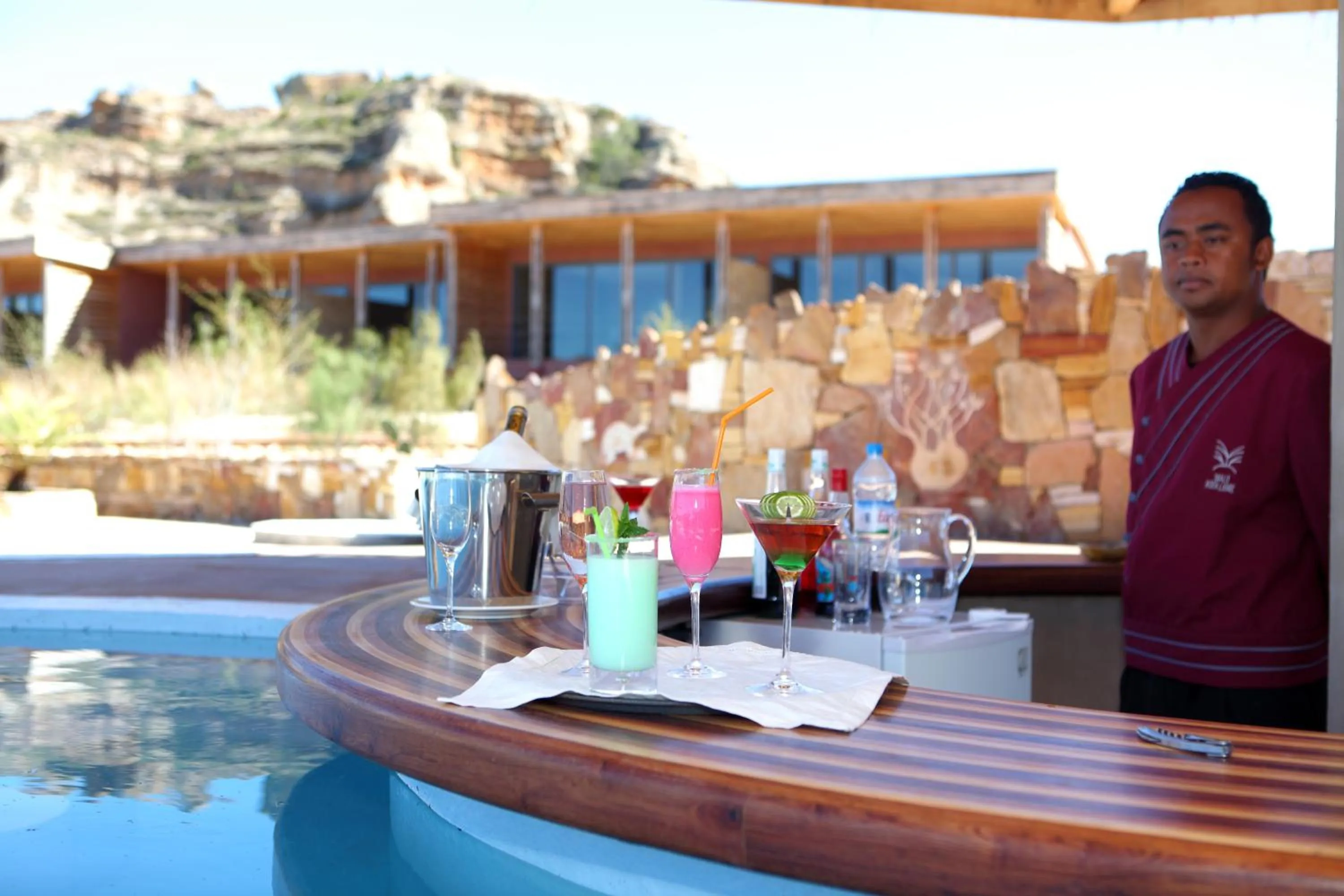 Lounge or bar in Isalo Rock Lodge