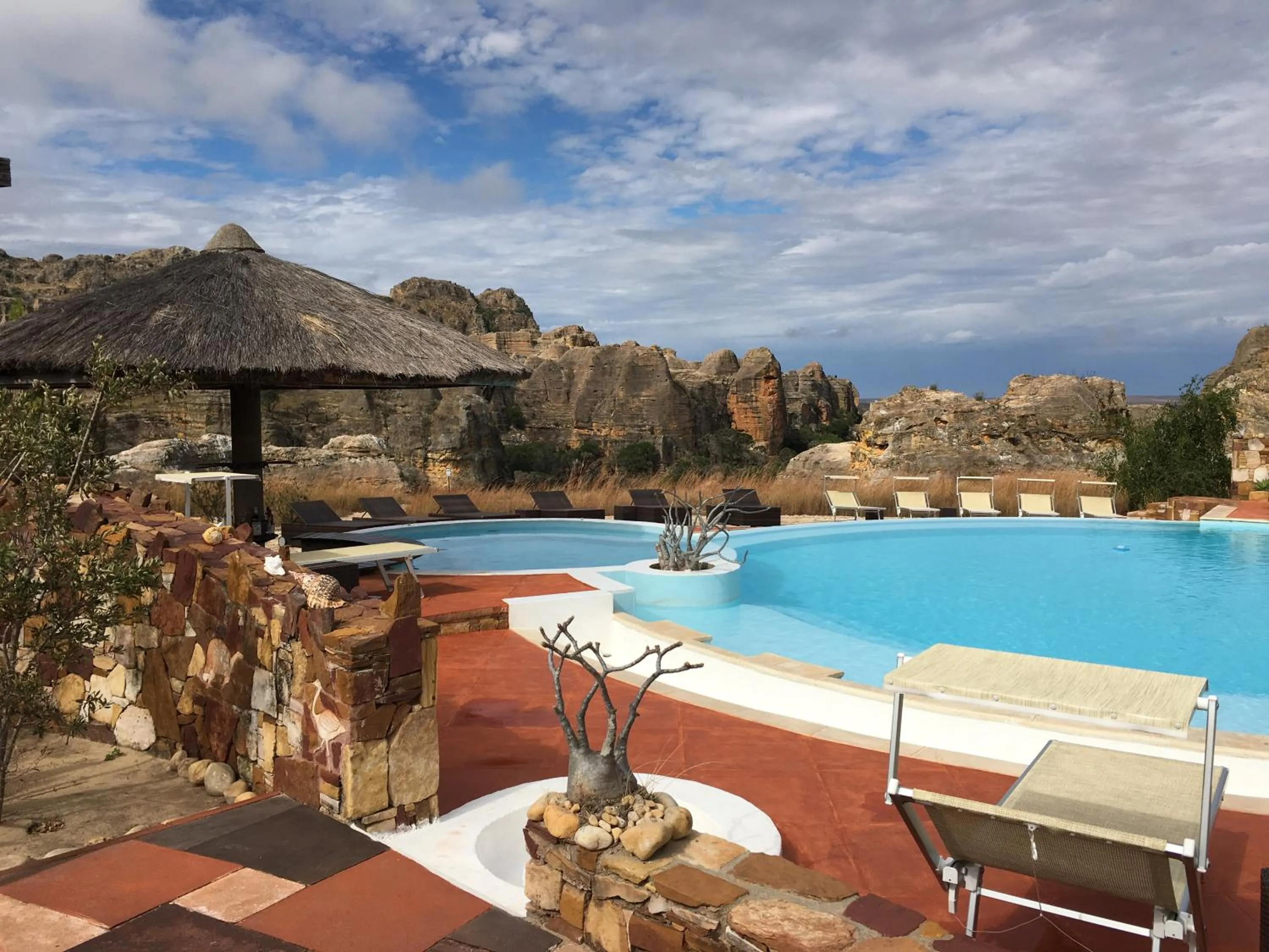 Swimming pool in Isalo Rock Lodge