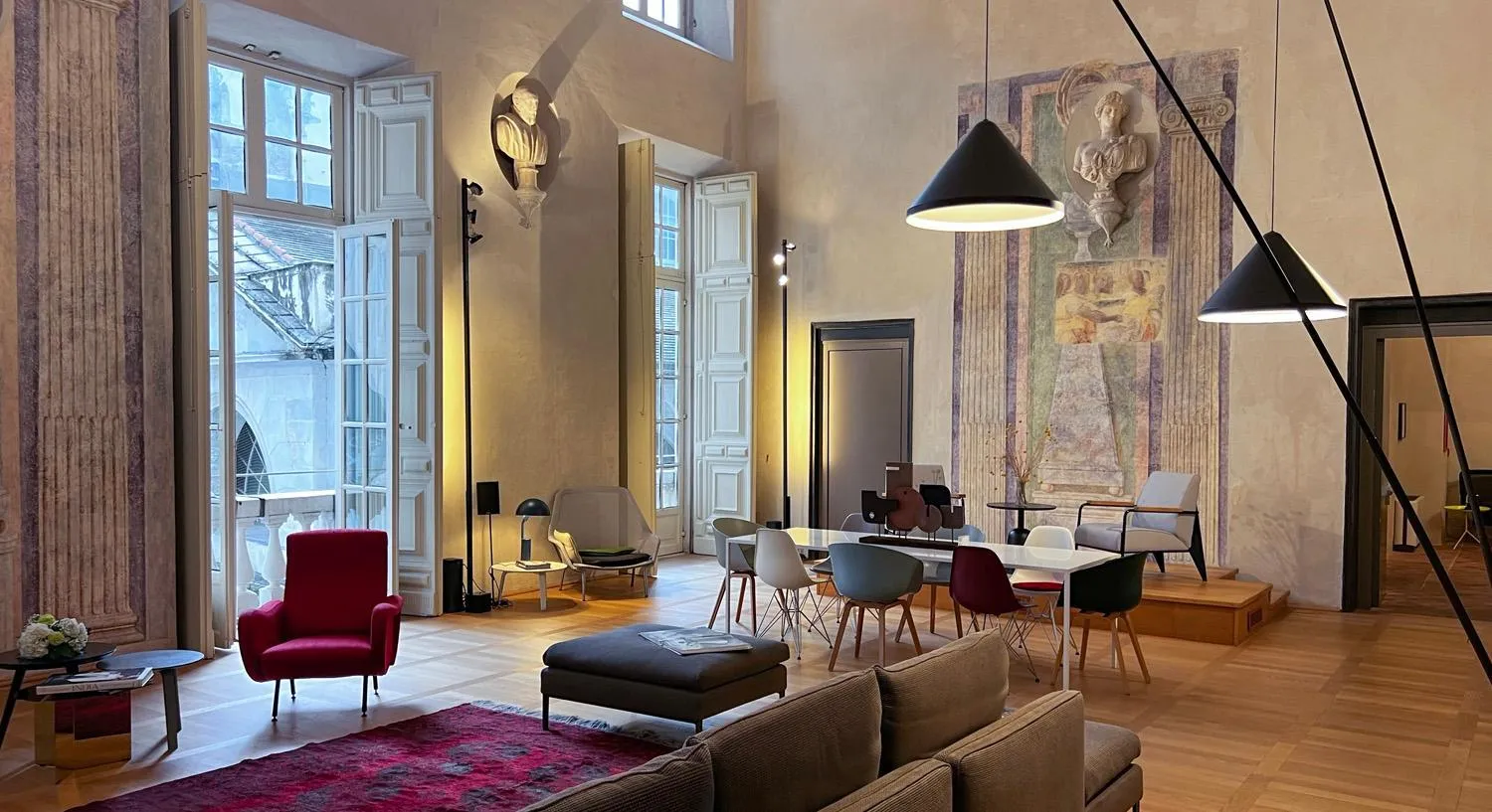 Seating area in Hotel Palazzo Grillo