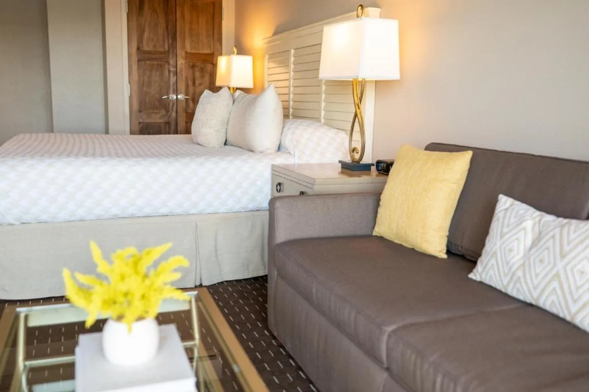 Bed in The Lodge at Columbia Point