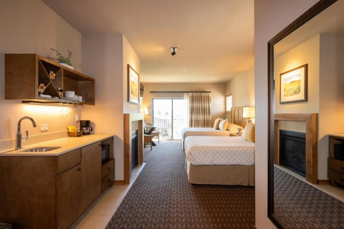 Bed in The Lodge at Columbia Point