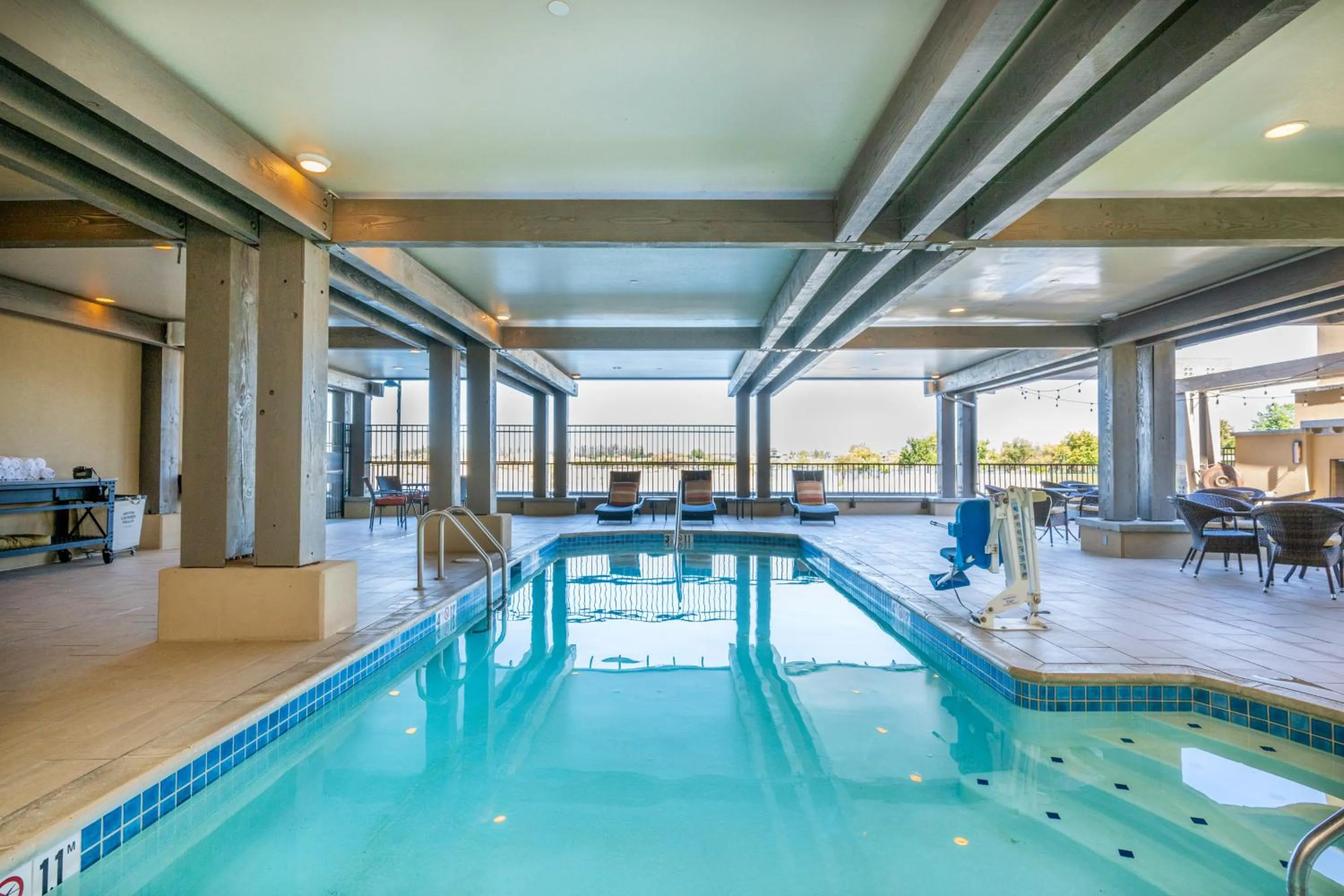 Swimming pool in The Lodge at Columbia Point