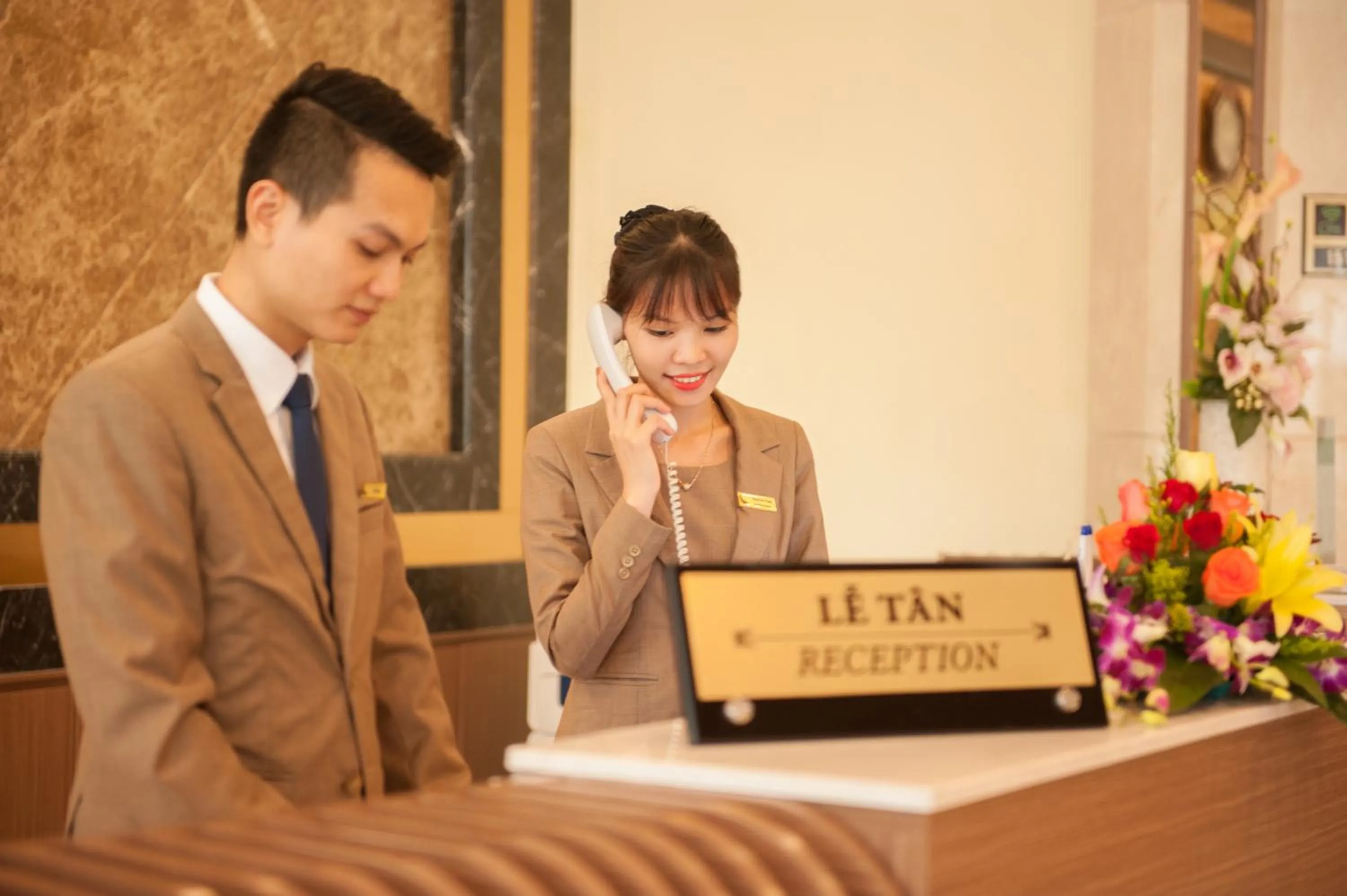 Lobby or reception in Muong Thanh Grand Tuyen Quang Hotel