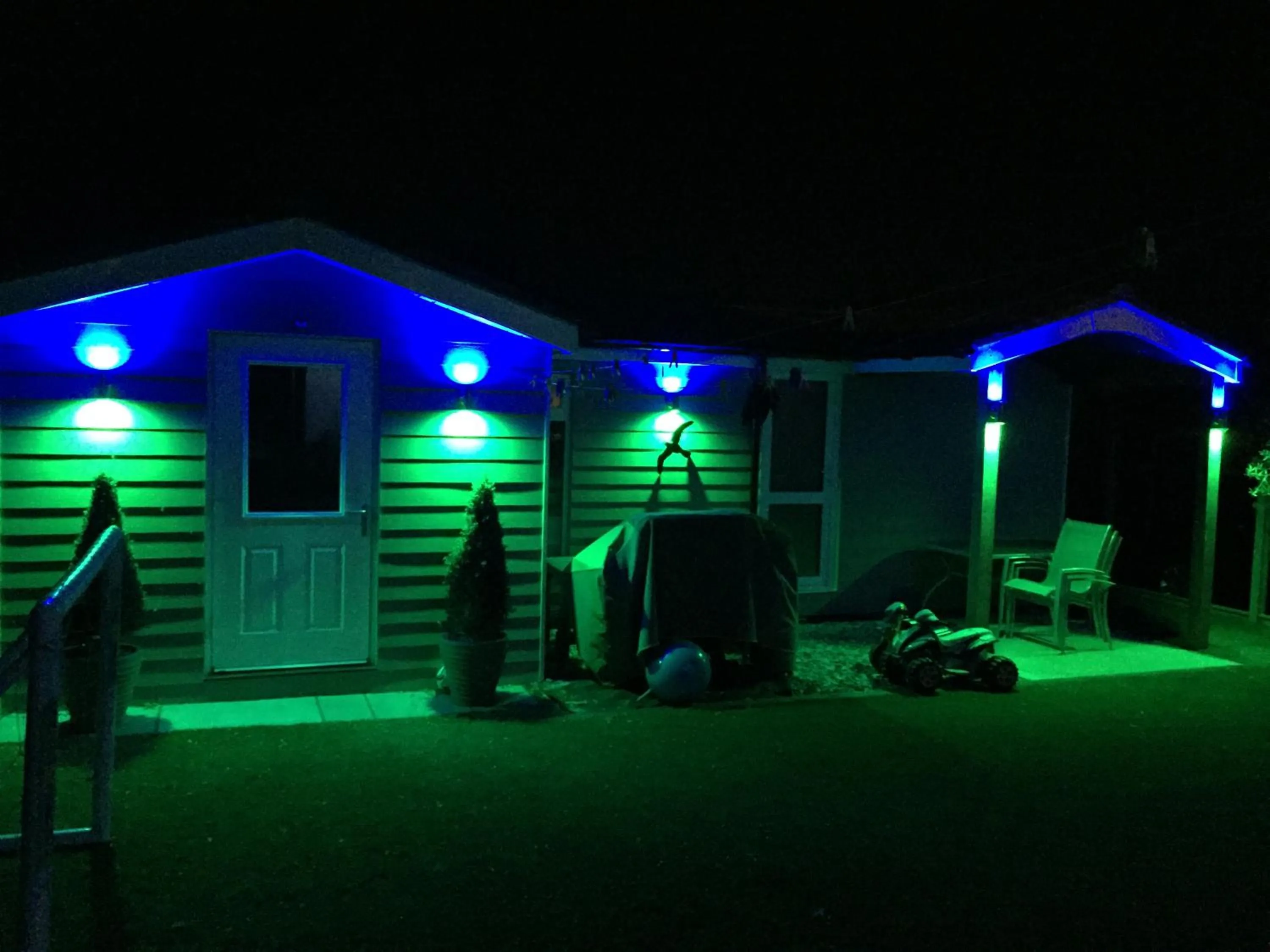 Patio in Four Corners Holiday Home Hot Tub & Sauna