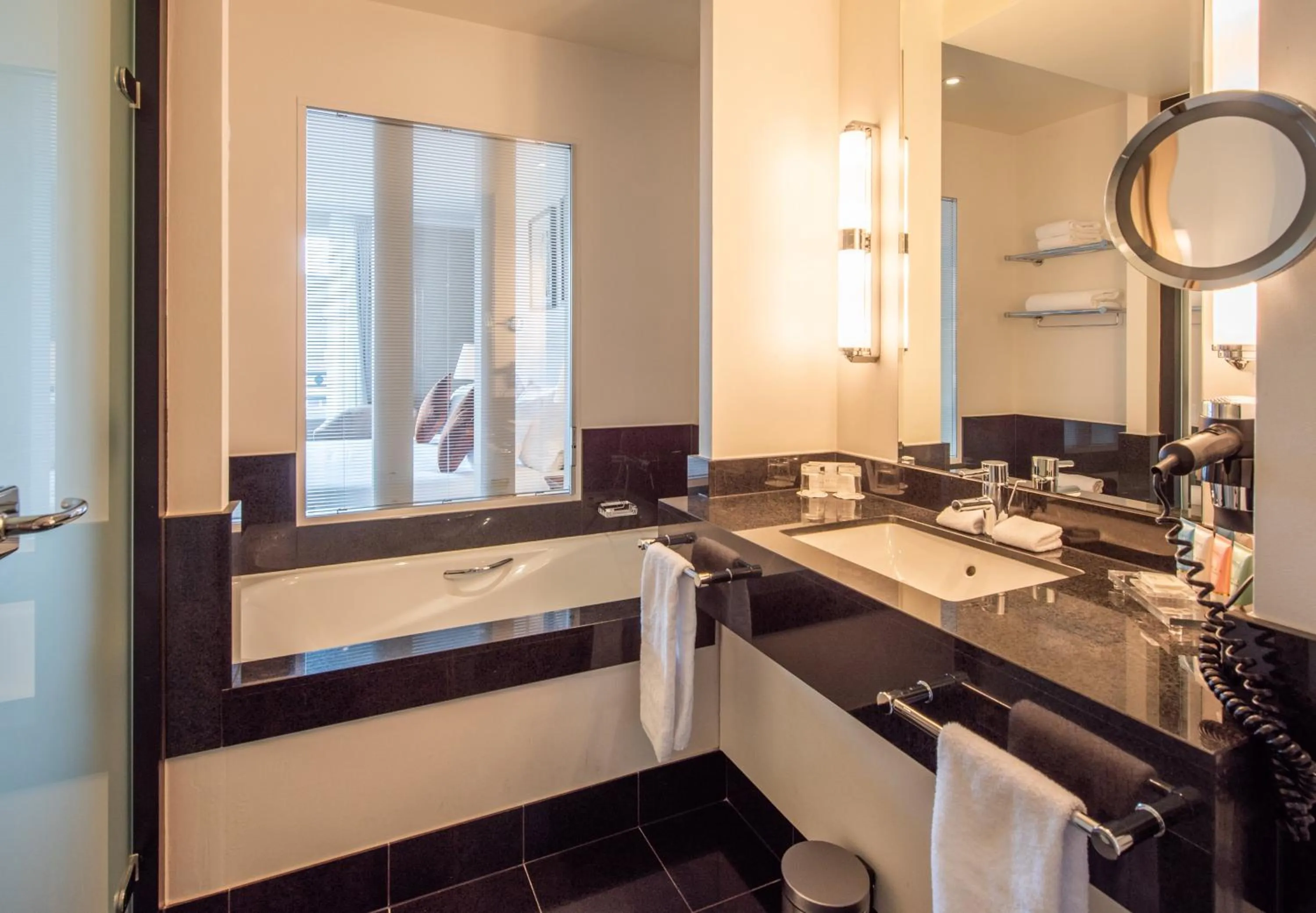 Bathroom in Dukes' Palace Brugge - by Dukes' Hotel Collection